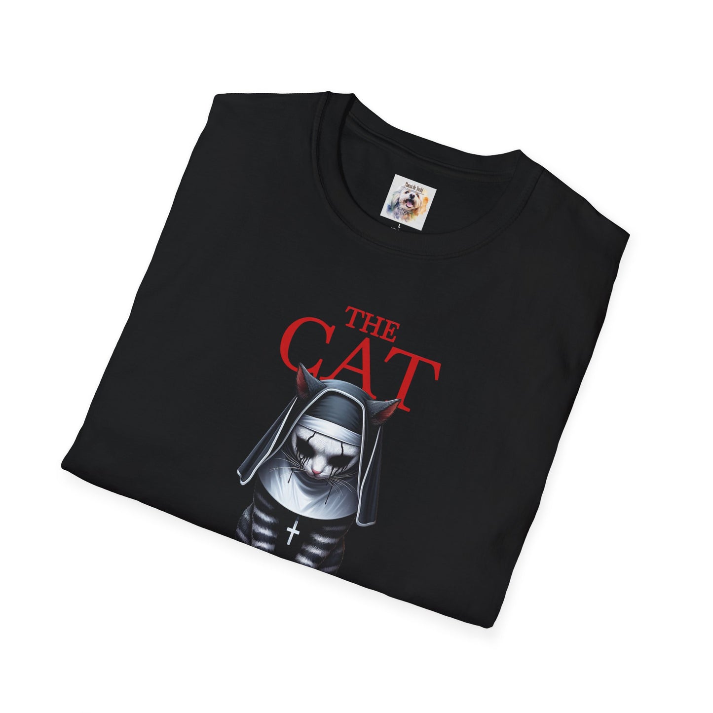Cat Kitty Unisex Softstyle T-Shirt Nun Design