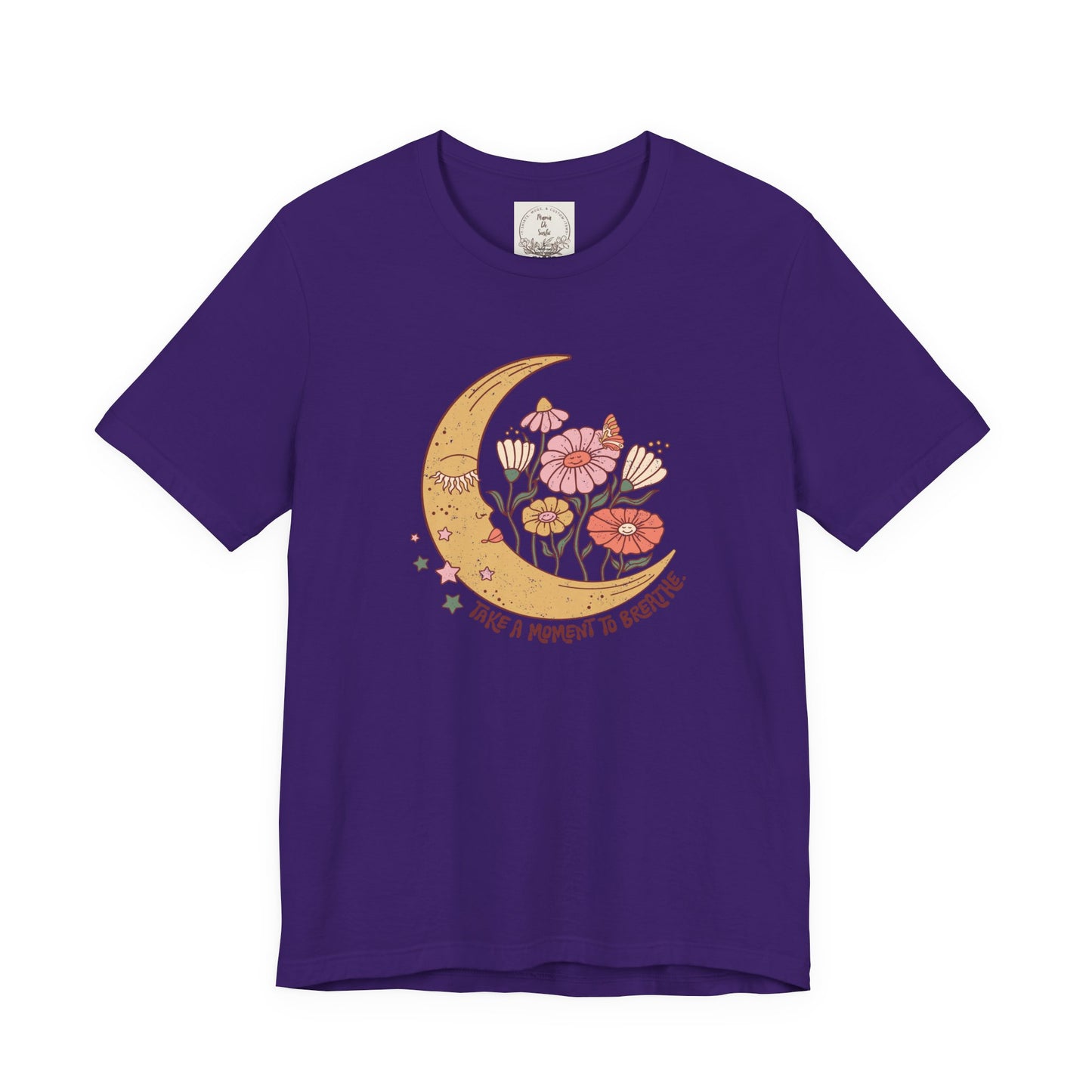 Take a moment to breathe - Boho Retro - MamaDeSushi - Unisex Jersey Short Sleeve Tee
