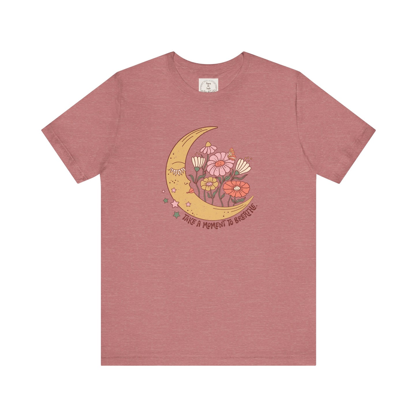 Take a moment to breathe - Boho Retro - MamaDeSushi - Unisex Jersey Short Sleeve Tee
