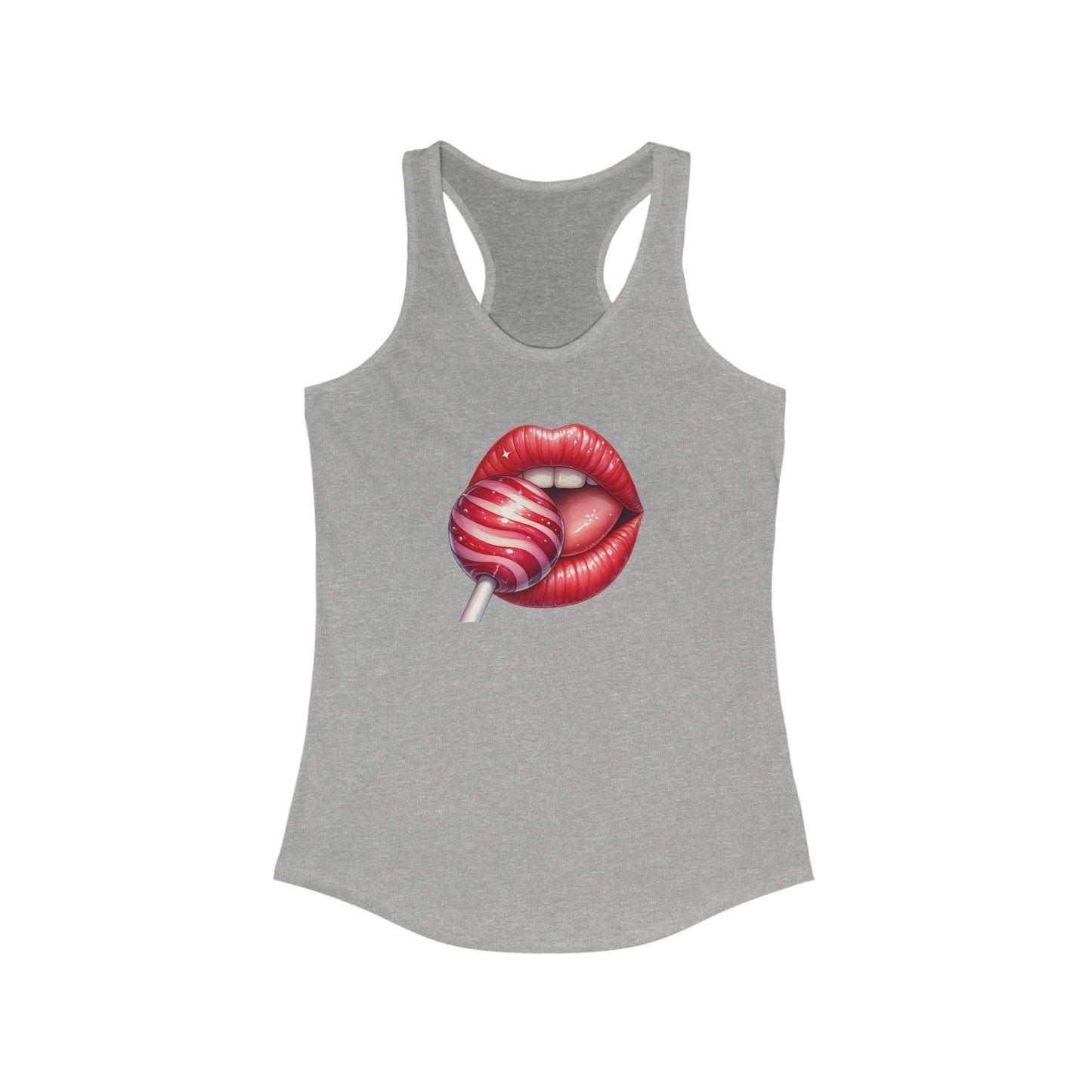 Red Lips Lollipop - Women's Ideal Racerback Tank