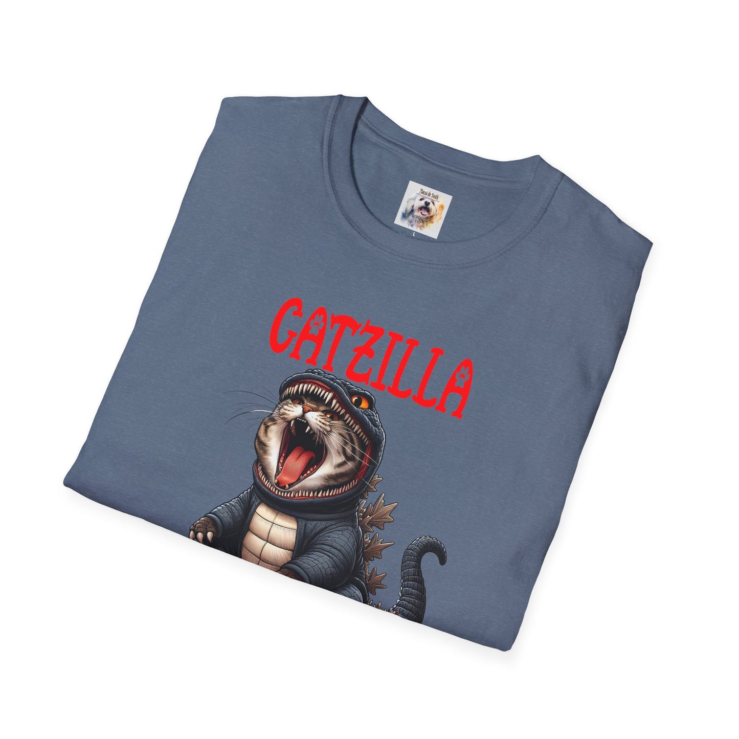 CatZilla - Cat - Kitty - MamaDeSushi - Unisex Softstyle T-Shirt