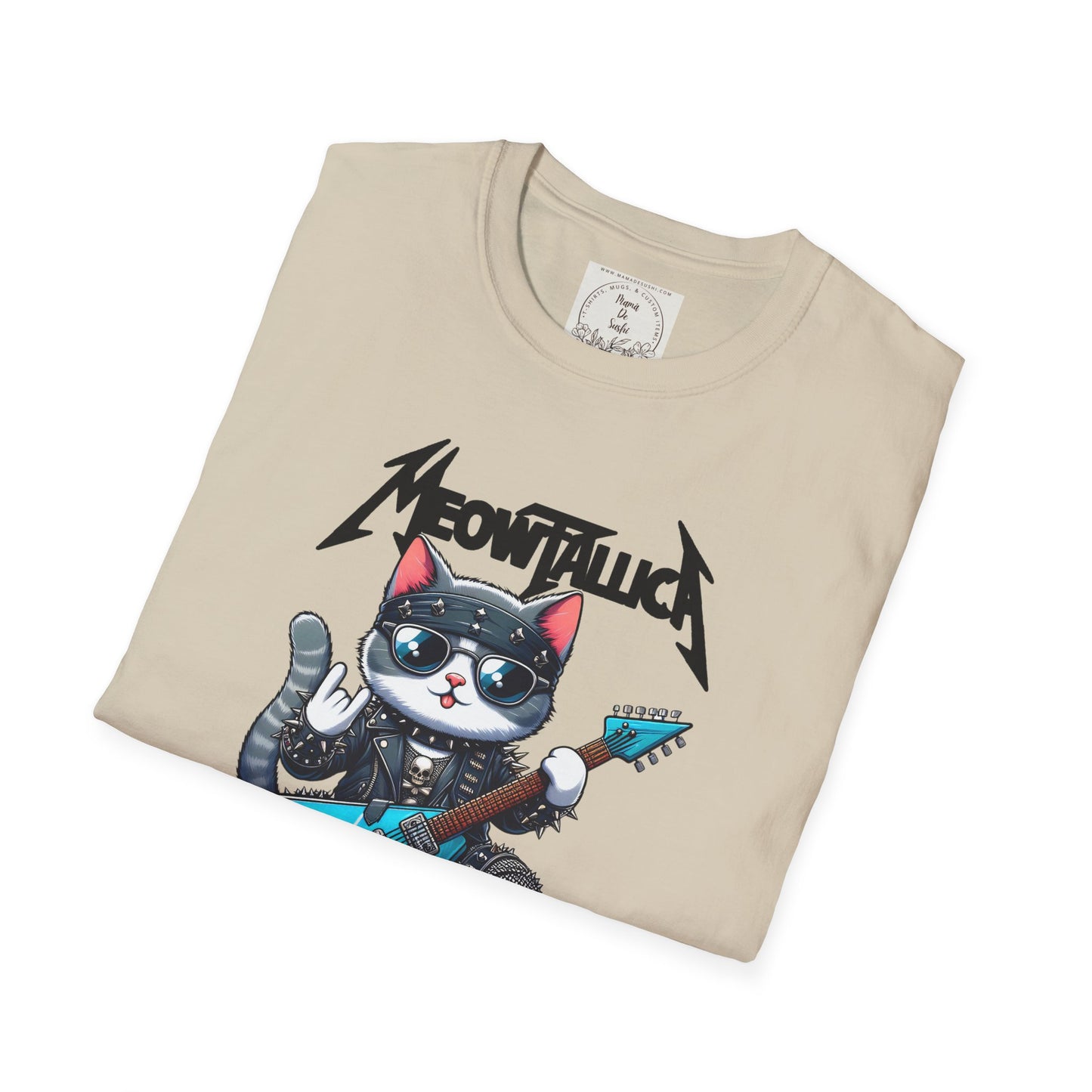 MeowTallica - Cat - Kitty - MamaDeSushi - Unisex Softstyle T-Shirt