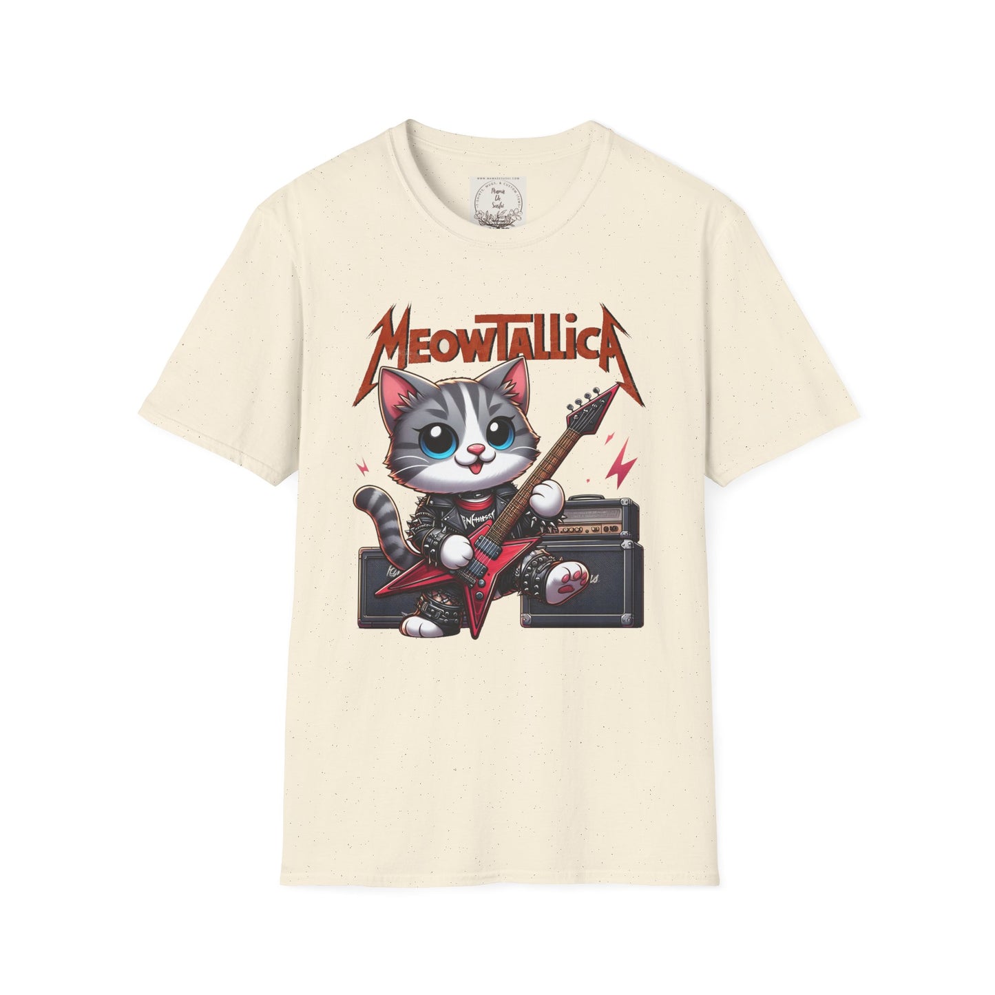 MeowTallicA Cat - Kitty - MamaDeSushi - Unisex Softstyle T-Shirt
