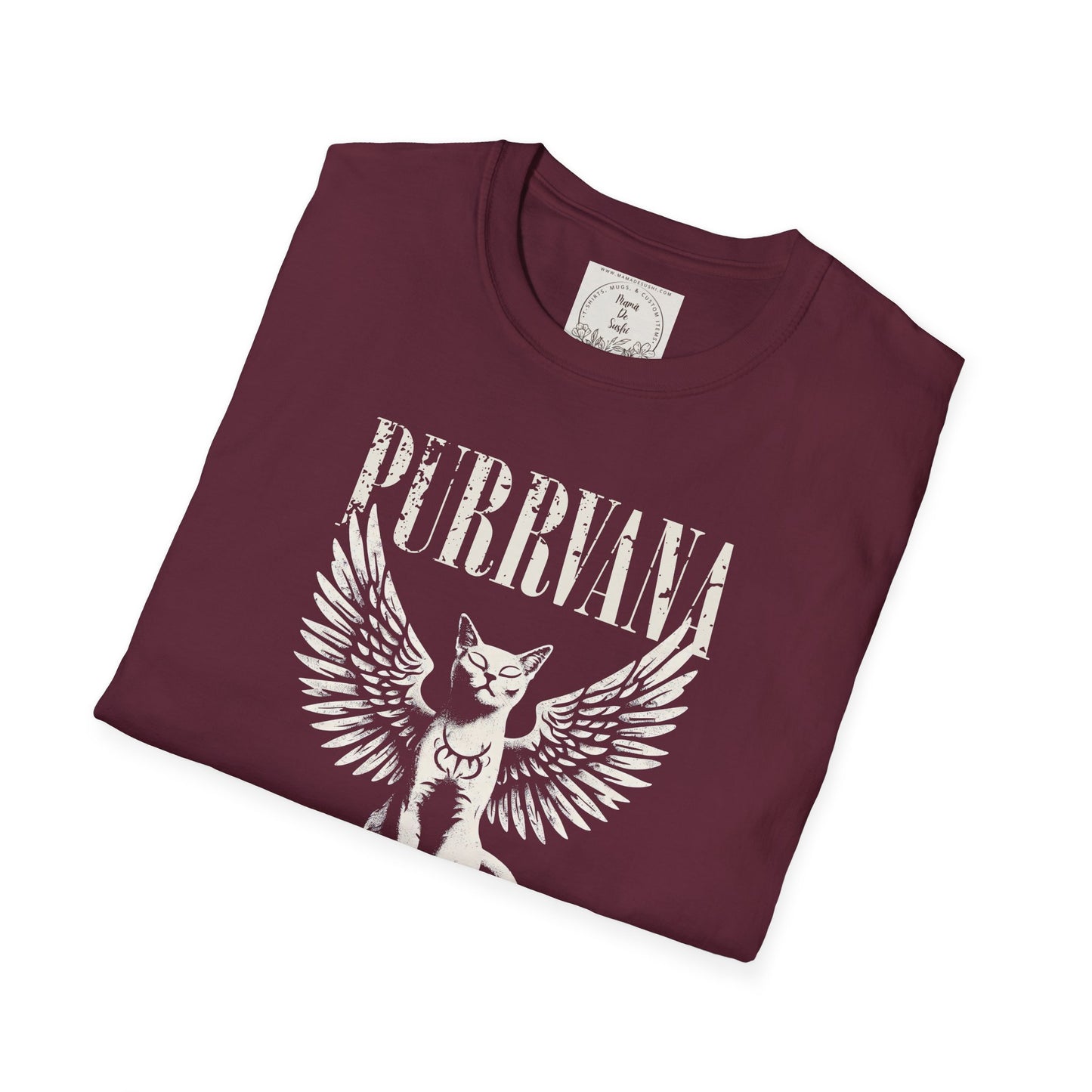 Purrvana - Cat - Kitty - MamaDeSushi - Unisex Softstyle T-Shirt
