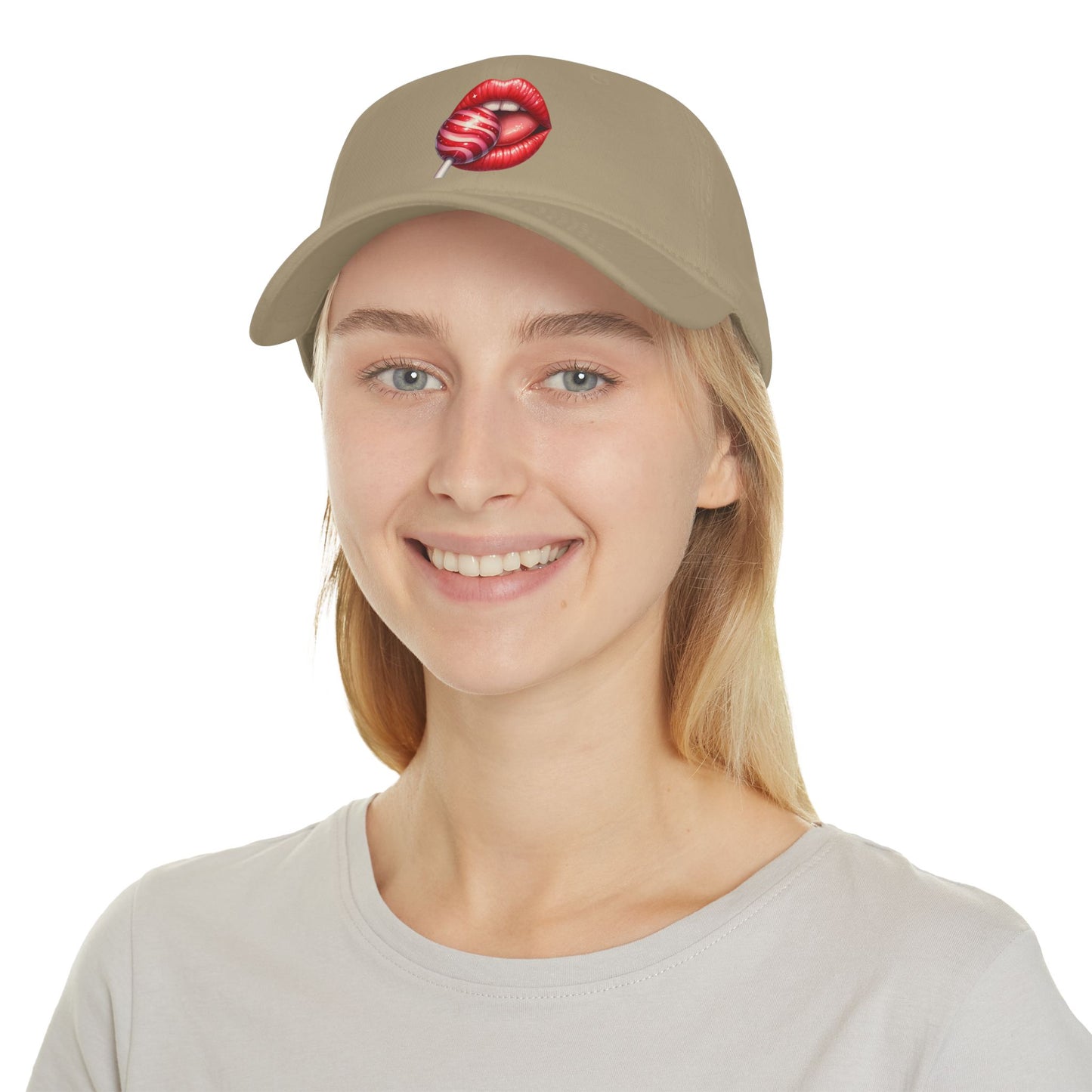 Red Lips Lollipop - Low Profile Baseball Cap