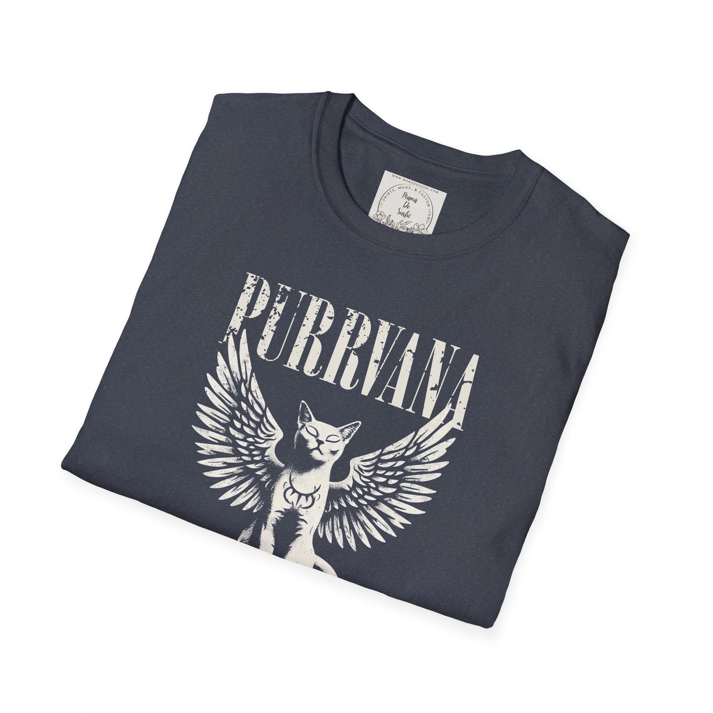 Purrvana - Cat - Kitty - MamaDeSushi - Unisex Softstyle T-Shirt