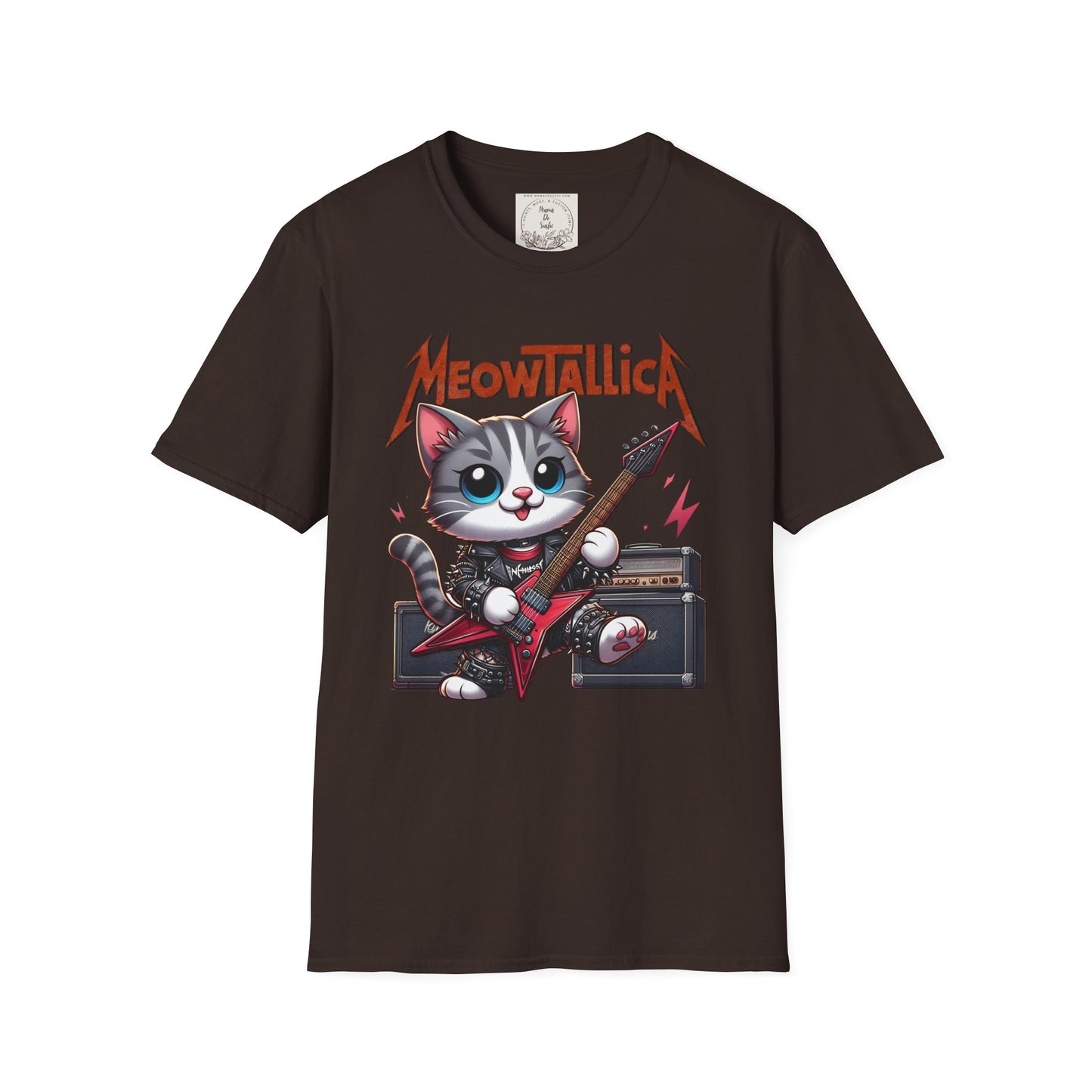 MeowTallicA Cat - Kitty - MamaDeSushi - Unisex Softstyle T-Shirt