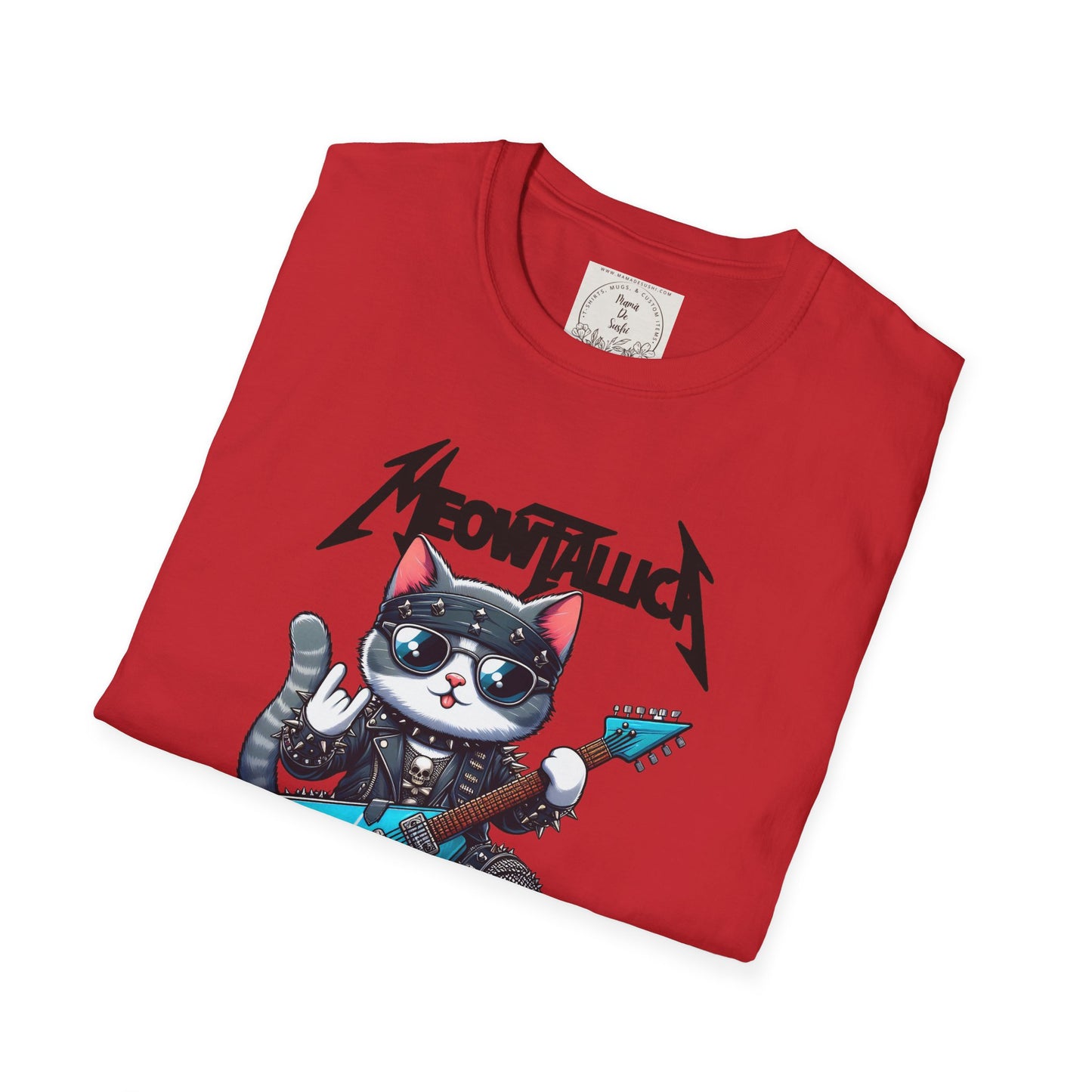 MeowTallica - Cat - Kitty - MamaDeSushi - Unisex Softstyle T-Shirt