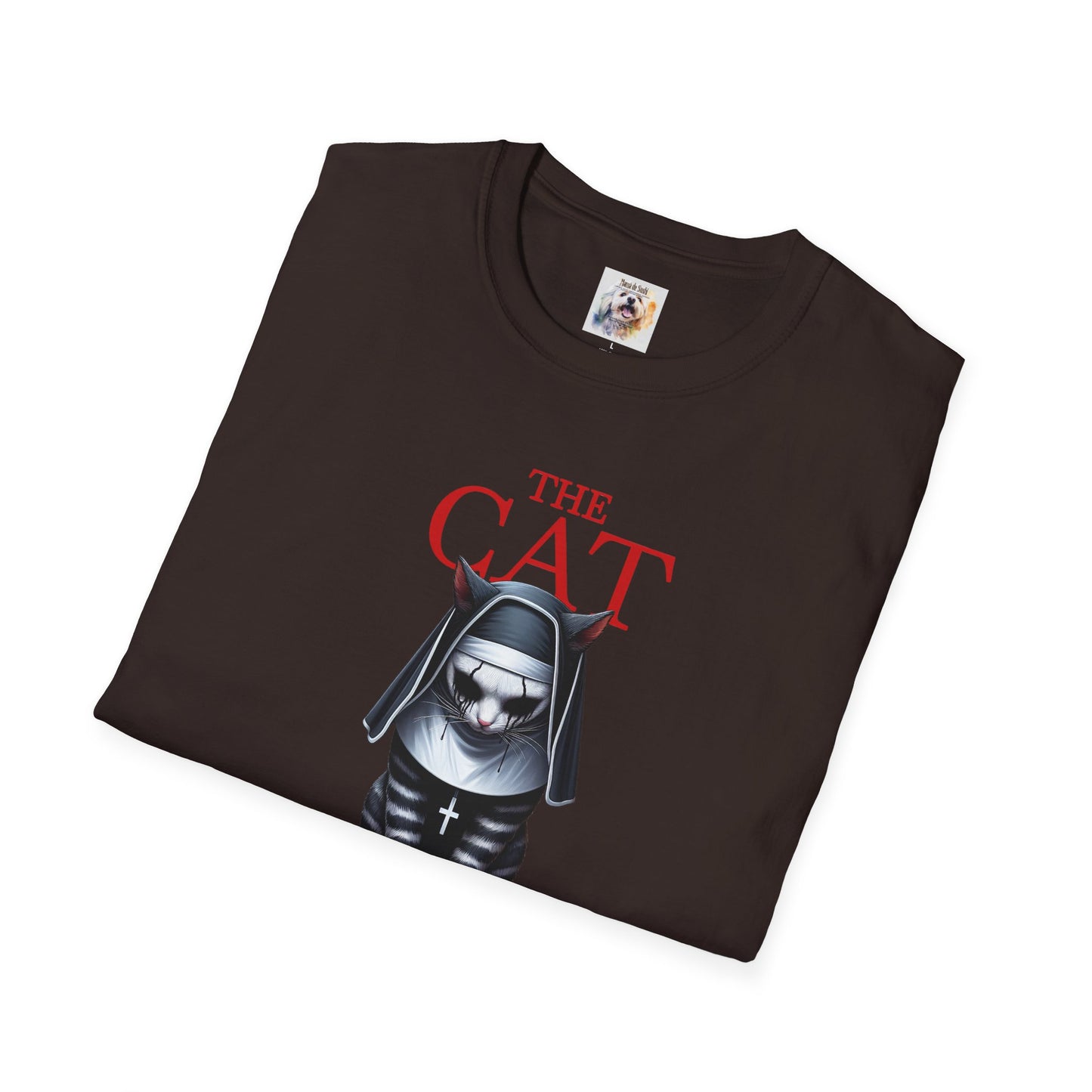 Cat Kitty Unisex Softstyle T-Shirt Nun Design