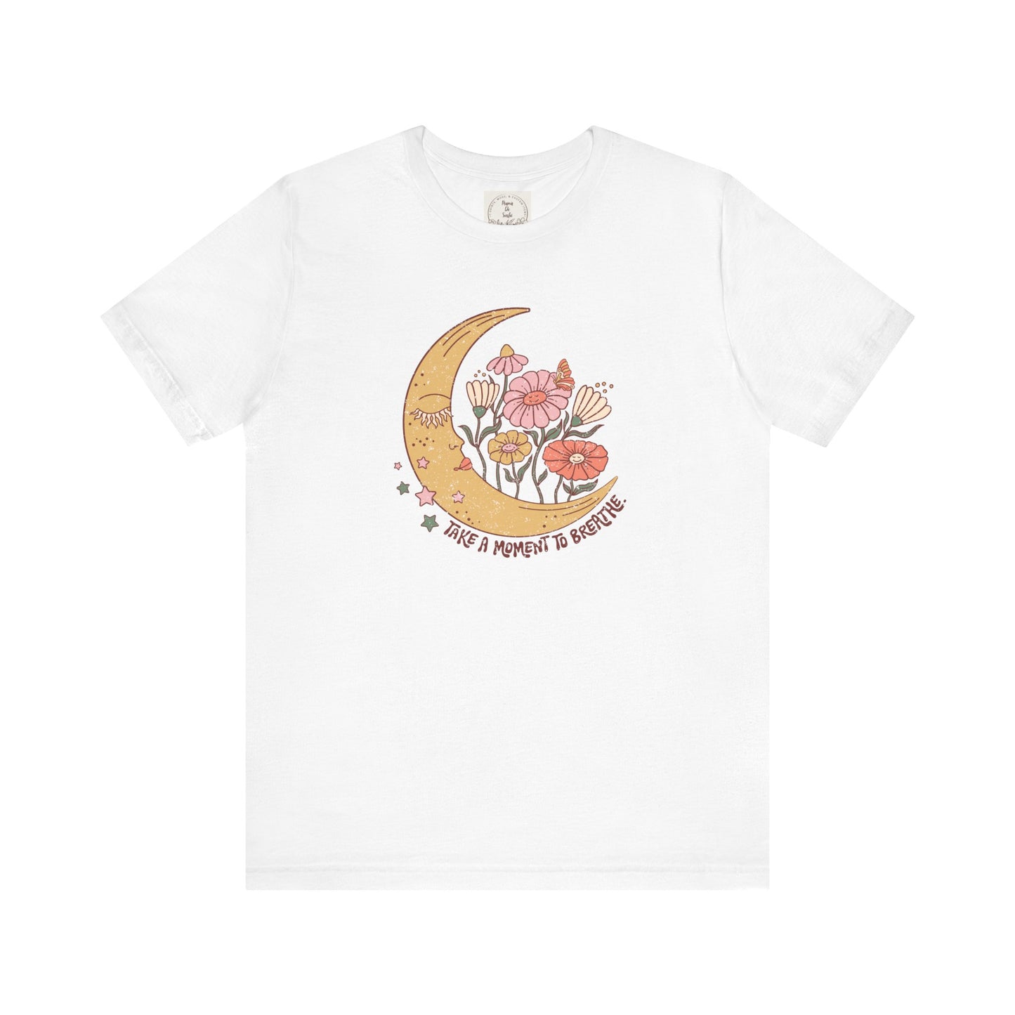 Take a moment to breathe - Boho Retro - MamaDeSushi - Unisex Jersey Short Sleeve Tee