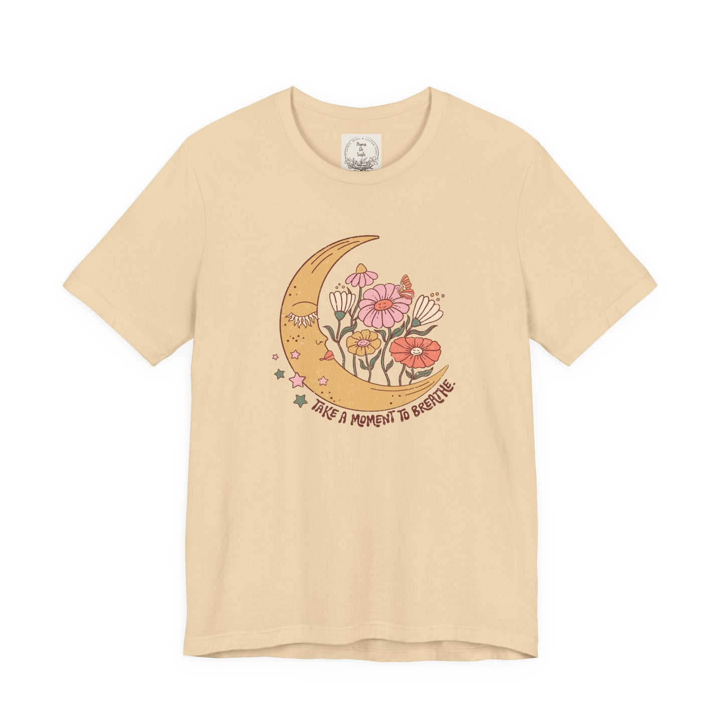 Take a moment to breathe - Boho Retro - MamaDeSushi - Unisex Jersey Short Sleeve Tee