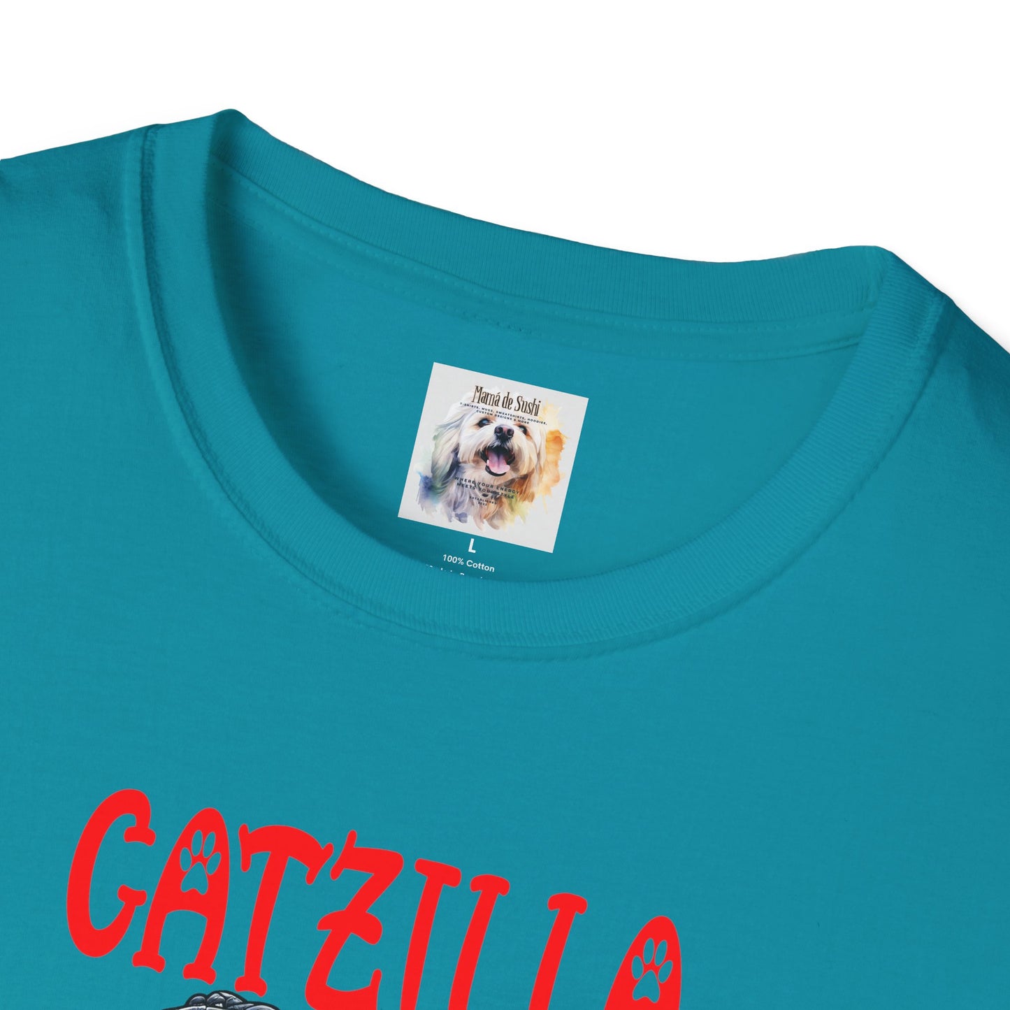 CatZilla - Cat - Kitty - MamaDeSushi - Unisex Softstyle T-Shirt
