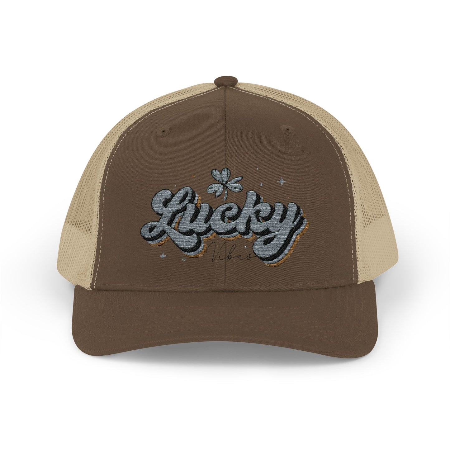 Lucky Vibes Snapback Trucker Cap, Casual Everyday Wear, Gift for Him/Her, Luck Charm Cap, Festival Hat