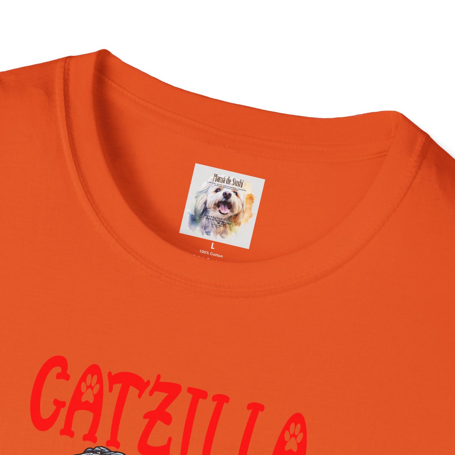 CatZilla - Cat - Kitty - MamaDeSushi - Unisex Softstyle T-Shirt