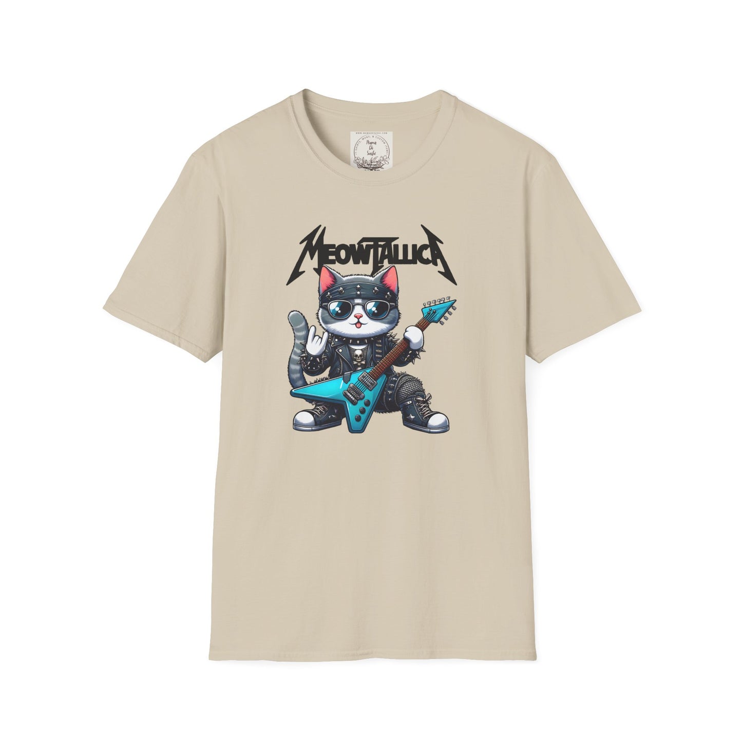 MeowTallica - Cat - Kitty - MamaDeSushi - Unisex Softstyle T-Shirt