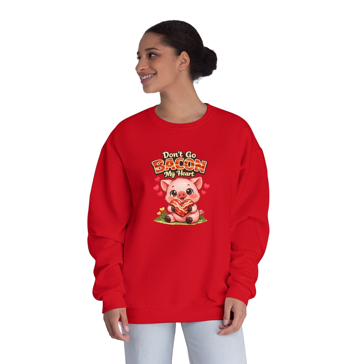 Unisex NuBlend® Crewneck Sweatshirt - Don't go Bacon My Heart