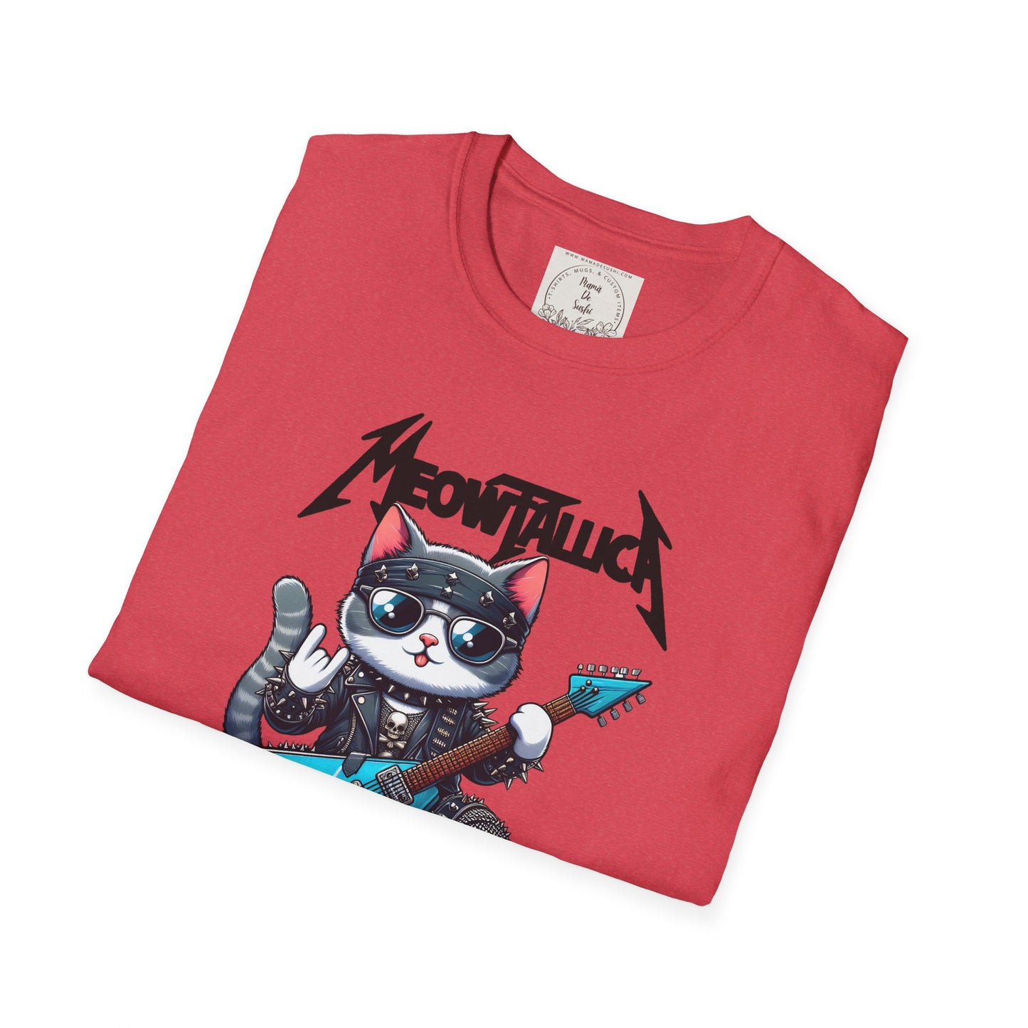 MeowTallica - Cat - Kitty - MamaDeSushi - Unisex Softstyle T-Shirt