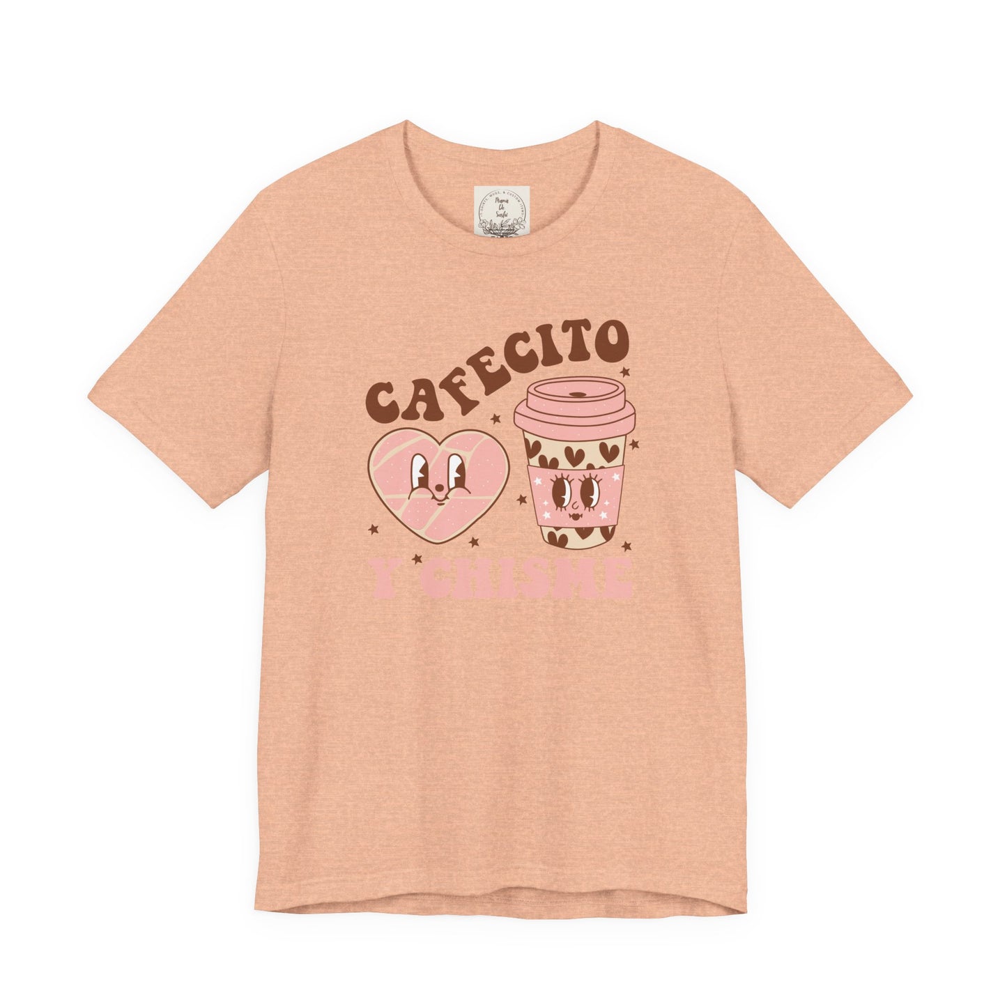 Cafecito y Chisme - Cafe Y Conchas - MamaDeSushi - Unisex Jersey Short Sleeve Tee