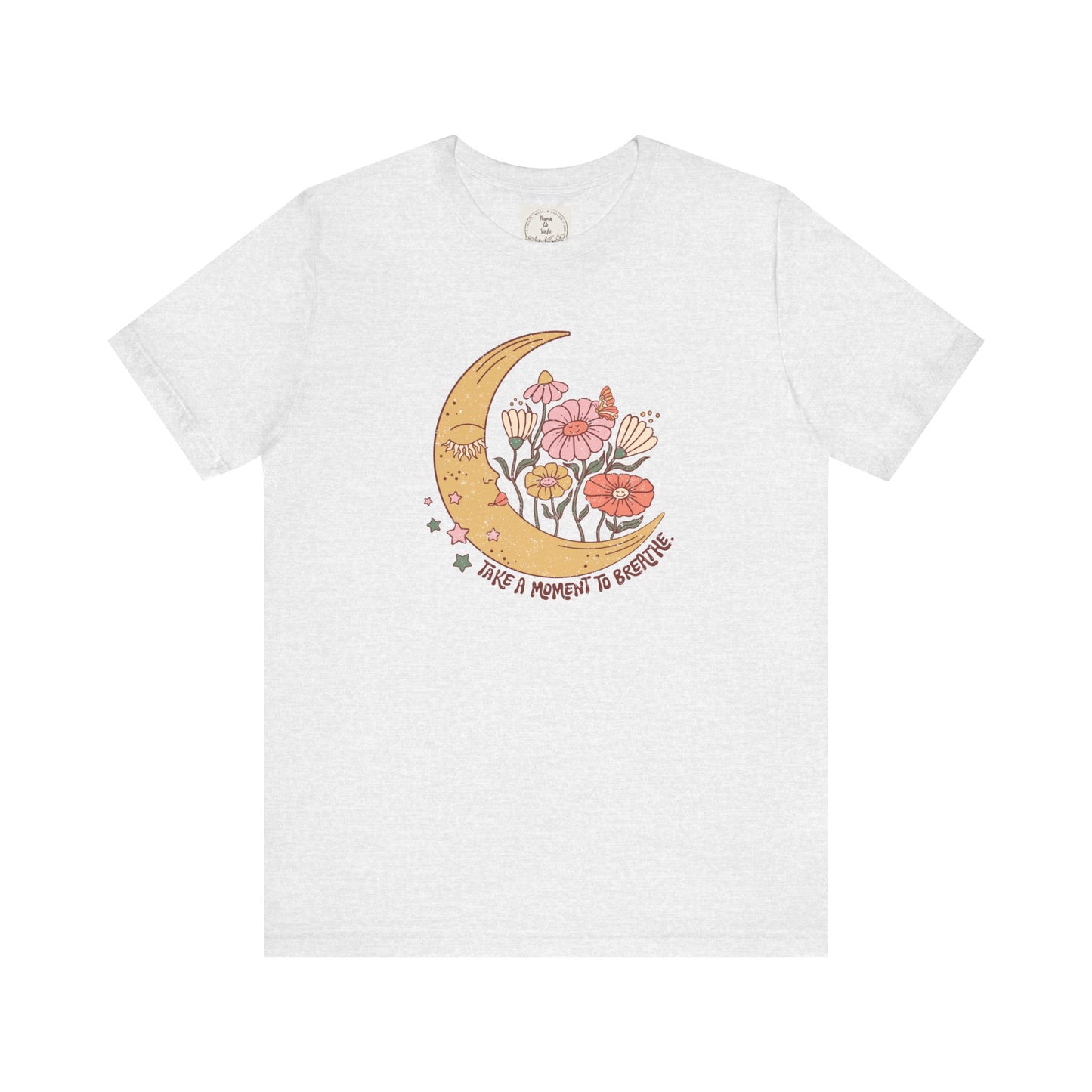 Take a moment to breathe - Boho Retro - MamaDeSushi - Unisex Jersey Short Sleeve Tee