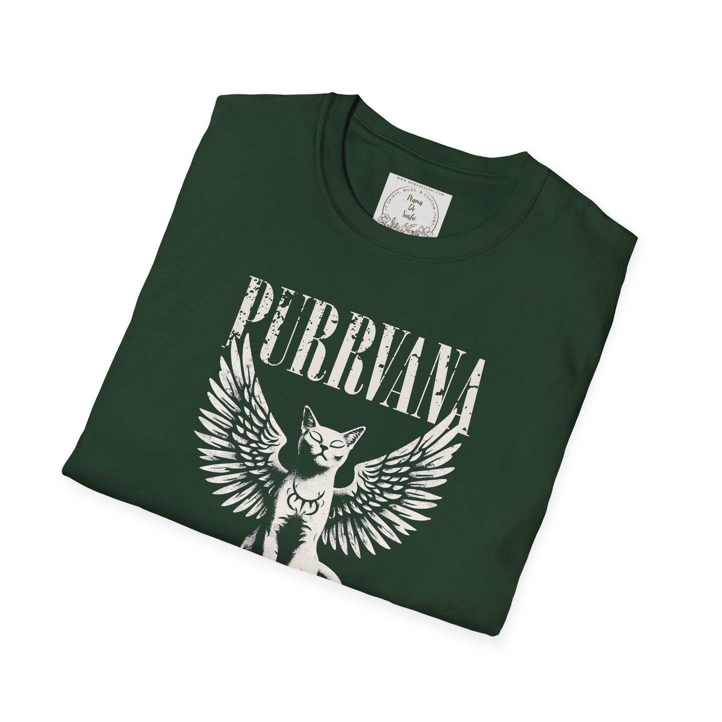 Purrvana - Cat - Kitty - MamaDeSushi - Unisex Softstyle T-Shirt