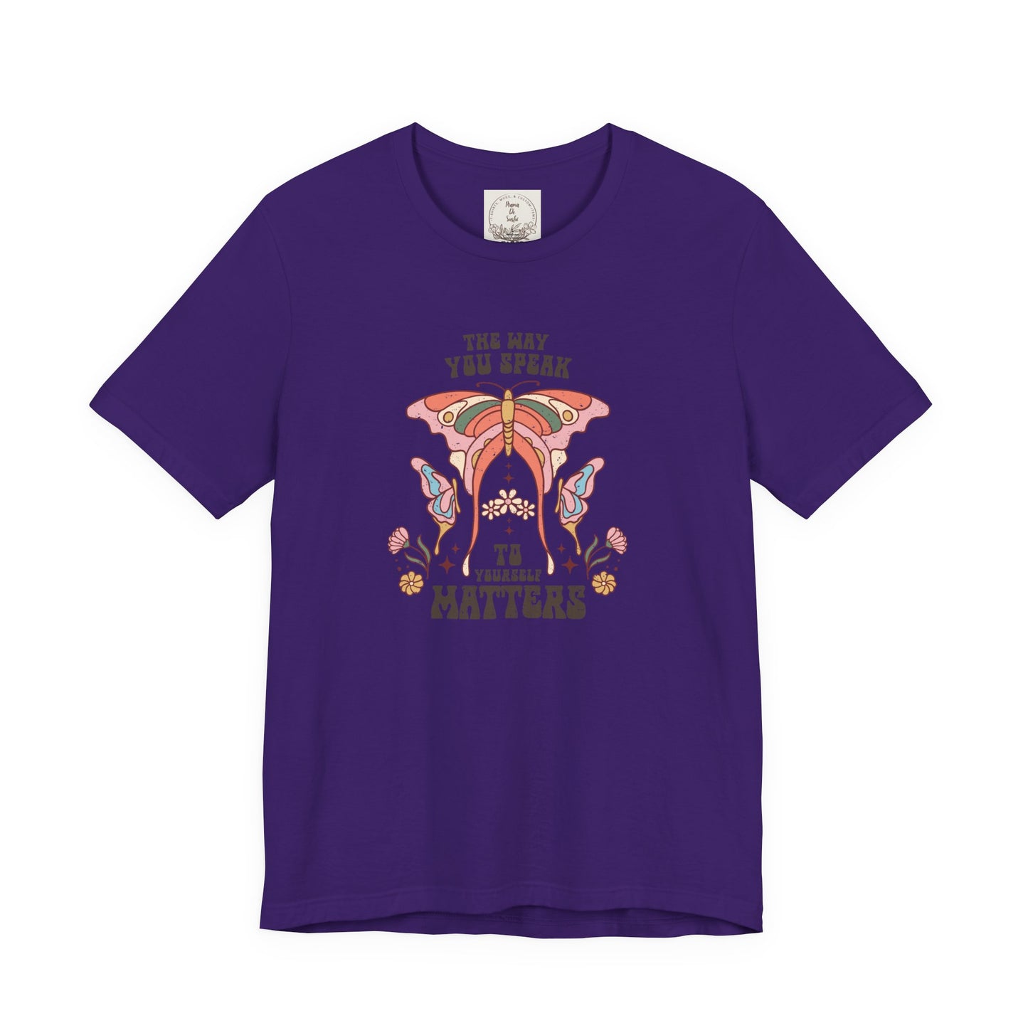 The way you speak to yourself matters - Boho Retro - MamaDeSushi - Unisex Jersey Short Sleeve Tee