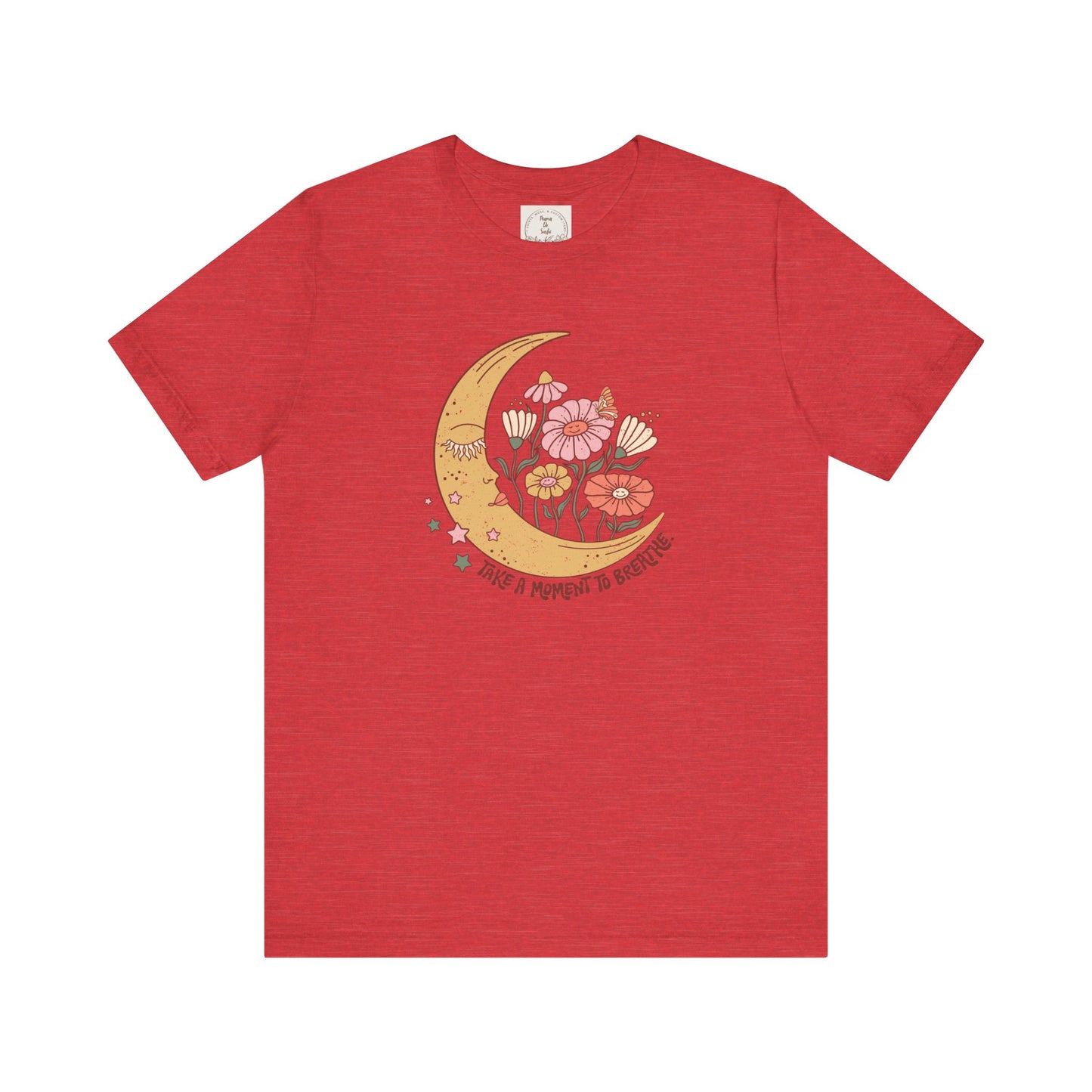 Take a moment to breathe - Boho Retro - MamaDeSushi - Unisex Jersey Short Sleeve Tee