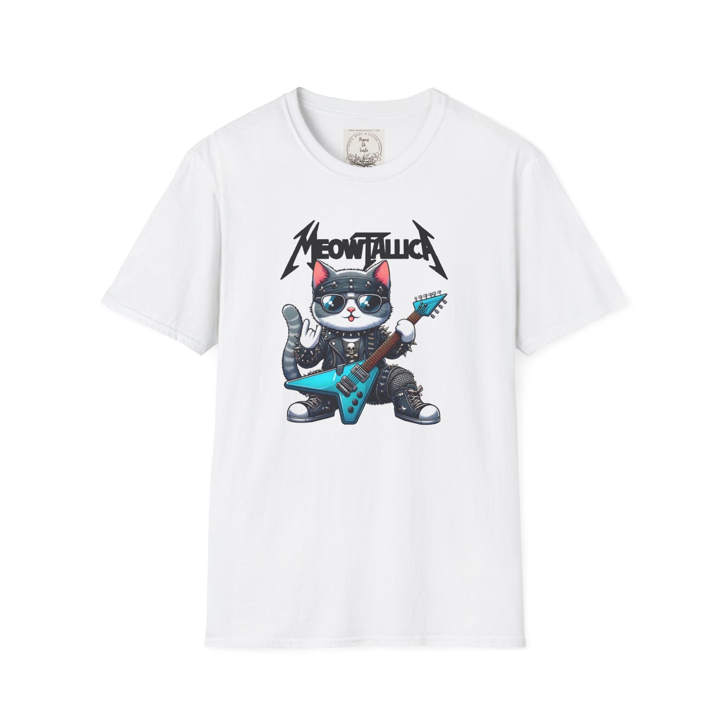 MeowTallica - Cat - Kitty - MamaDeSushi - Unisex Softstyle T-Shirt