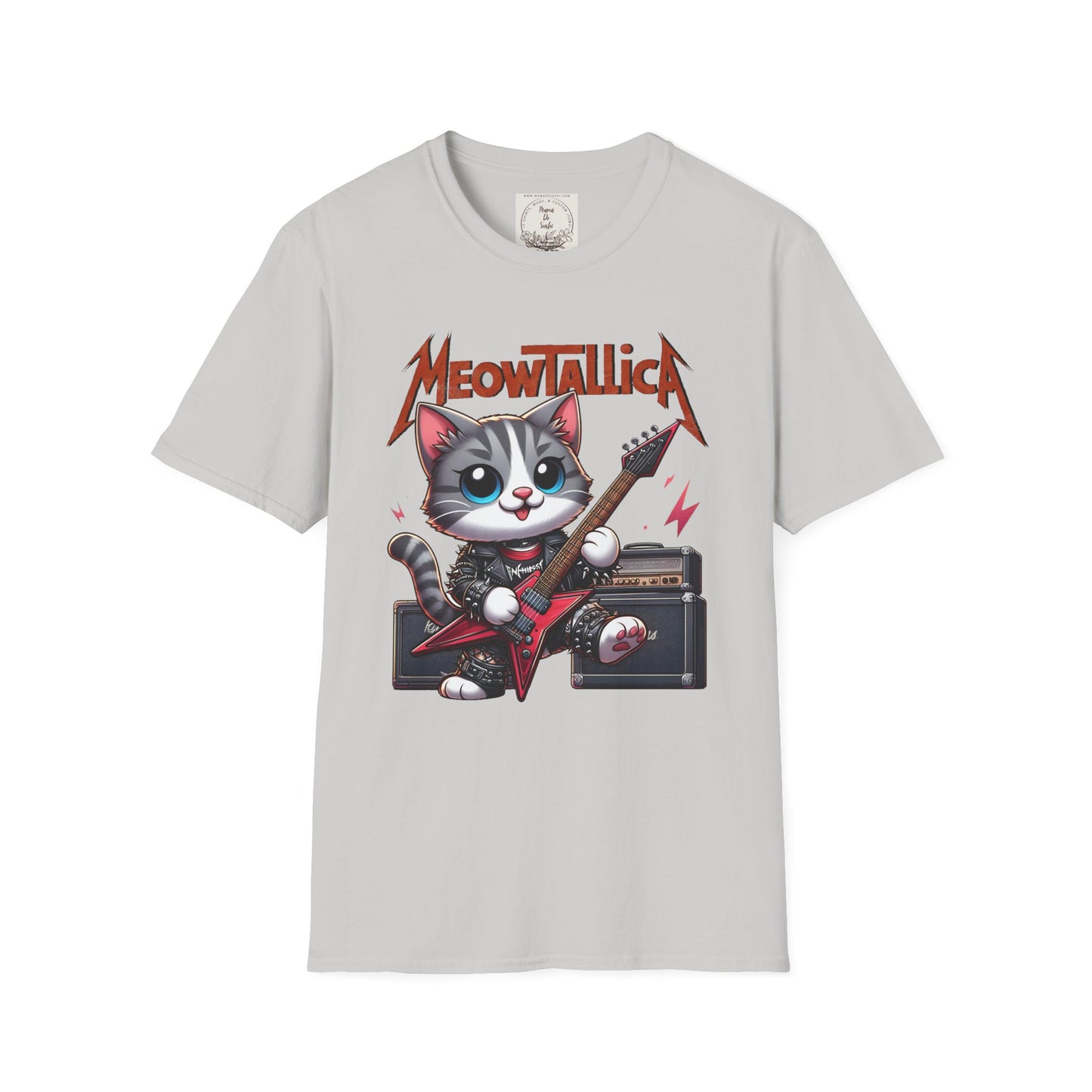 MeowTallicA Cat - Kitty - MamaDeSushi - Unisex Softstyle T-Shirt