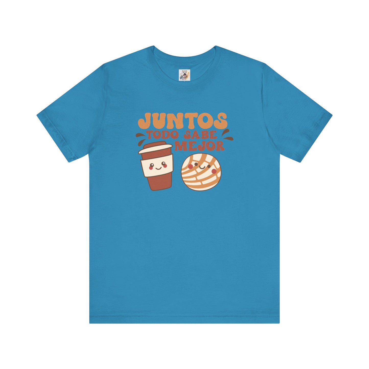 Juntos todo sabe mejor - Cafe y Conchas - MamaDeSushi - Unisex Jersey Short Sleeve Tee