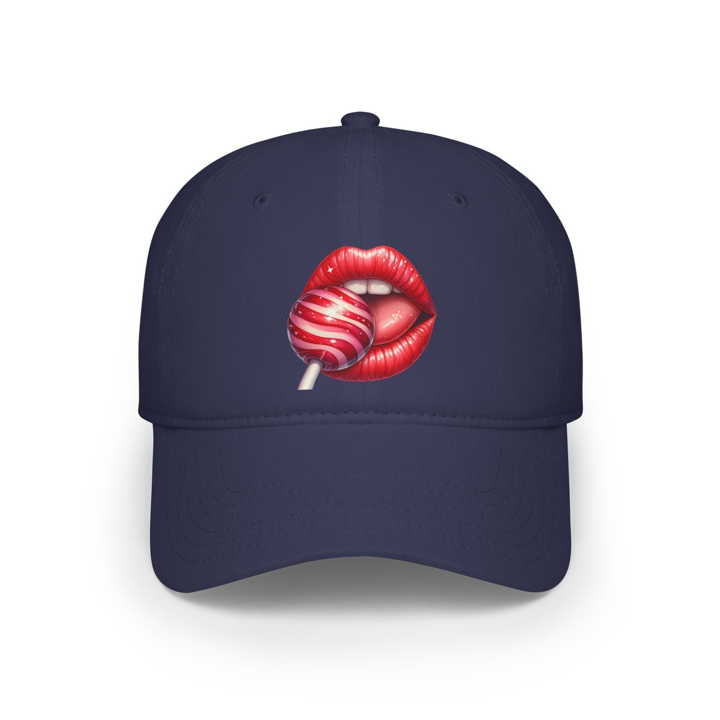 Red Lips Lollipop - Low Profile Baseball Cap