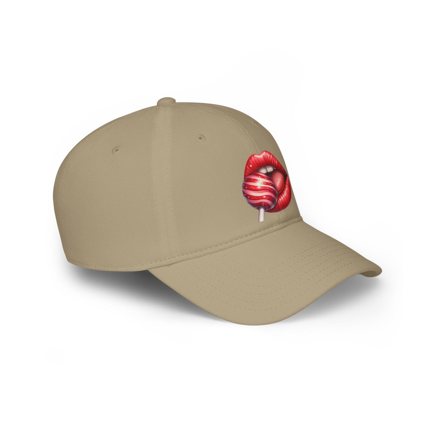Red Lips Lollipop - Low Profile Baseball Cap