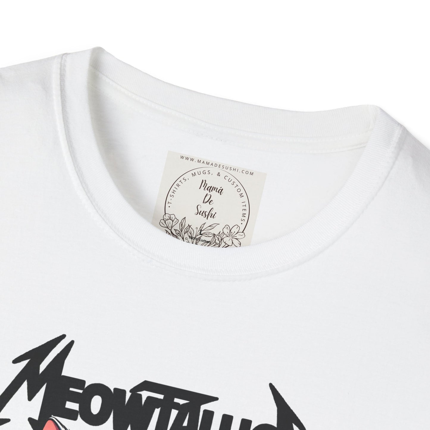 MeowTallica - Cat - Kitty - MamaDeSushi - Unisex Softstyle T-Shirt