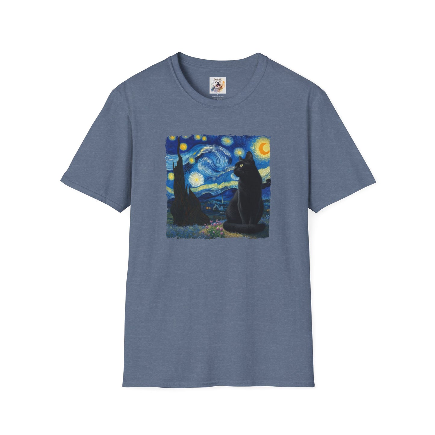 The BlackVang Cat - Kitty - MamaDeSushi - Unisex Softstyle T-Shirt