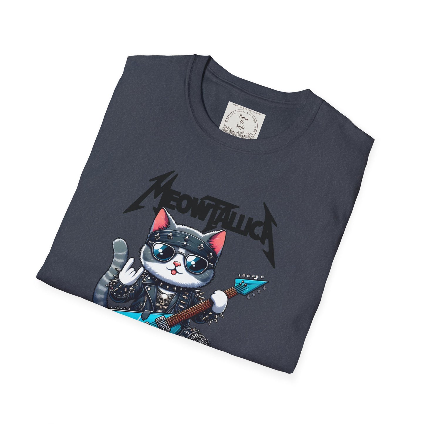 MeowTallica - Cat - Kitty - MamaDeSushi - Unisex Softstyle T-Shirt