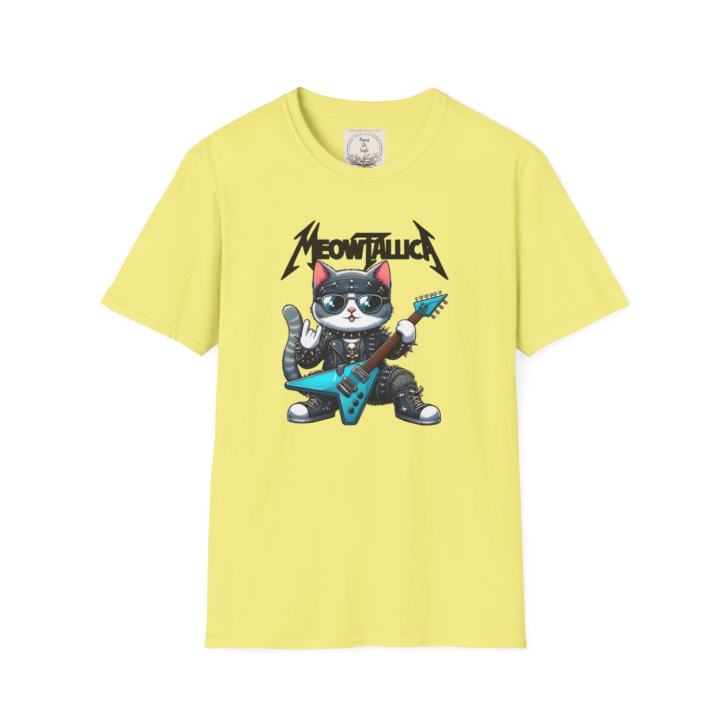 MeowTallica - Cat - Kitty - MamaDeSushi - Unisex Softstyle T-Shirt