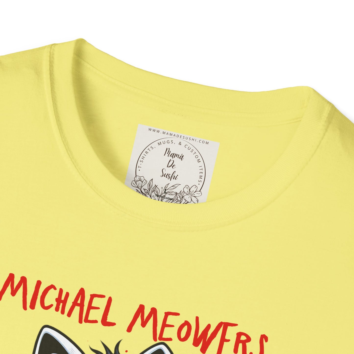 Michael Meowers - Cat - Kitty - MamaDeSushi - Unisex Softstyle T-Shirt
