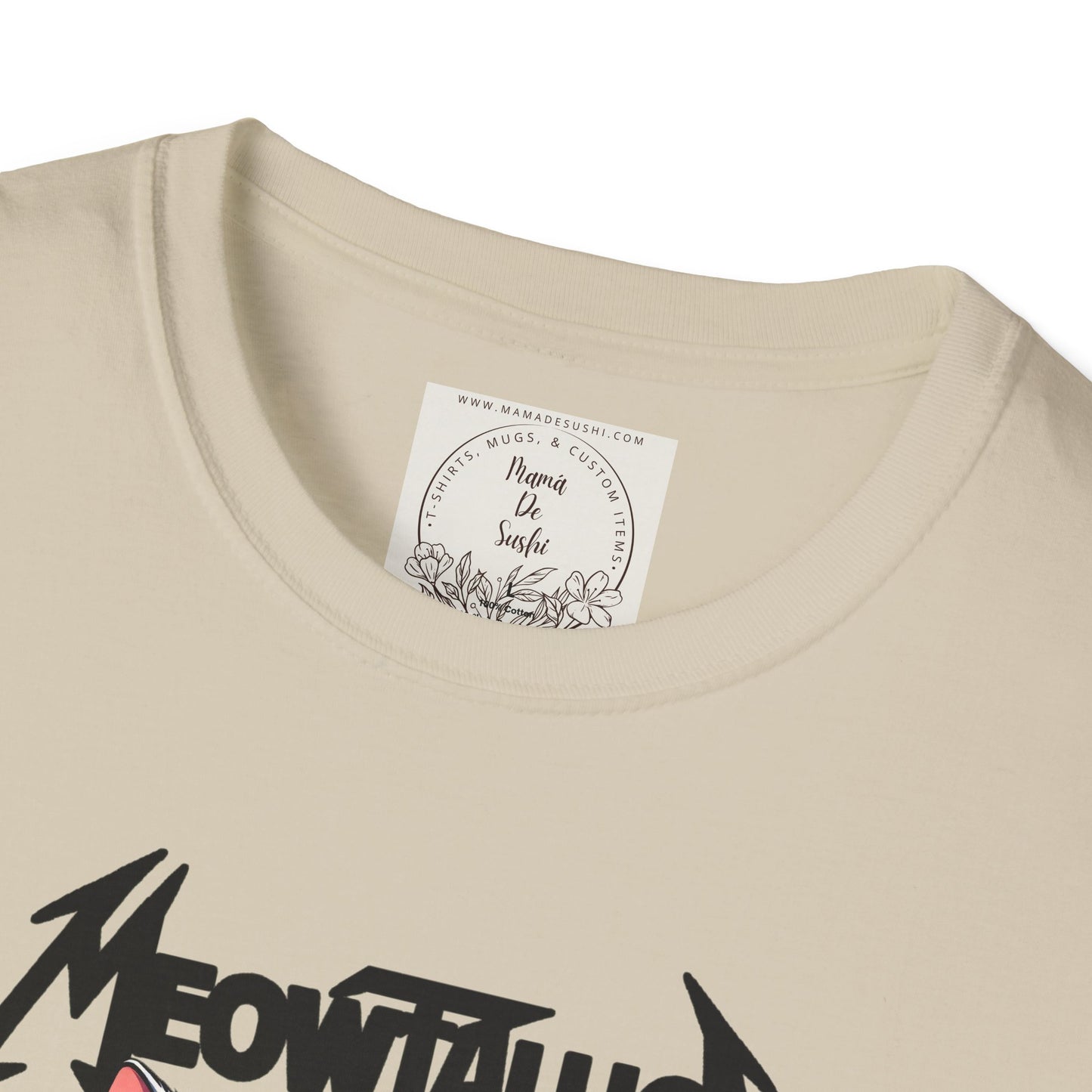 MeowTallica - Cat - Kitty - MamaDeSushi - Unisex Softstyle T-Shirt