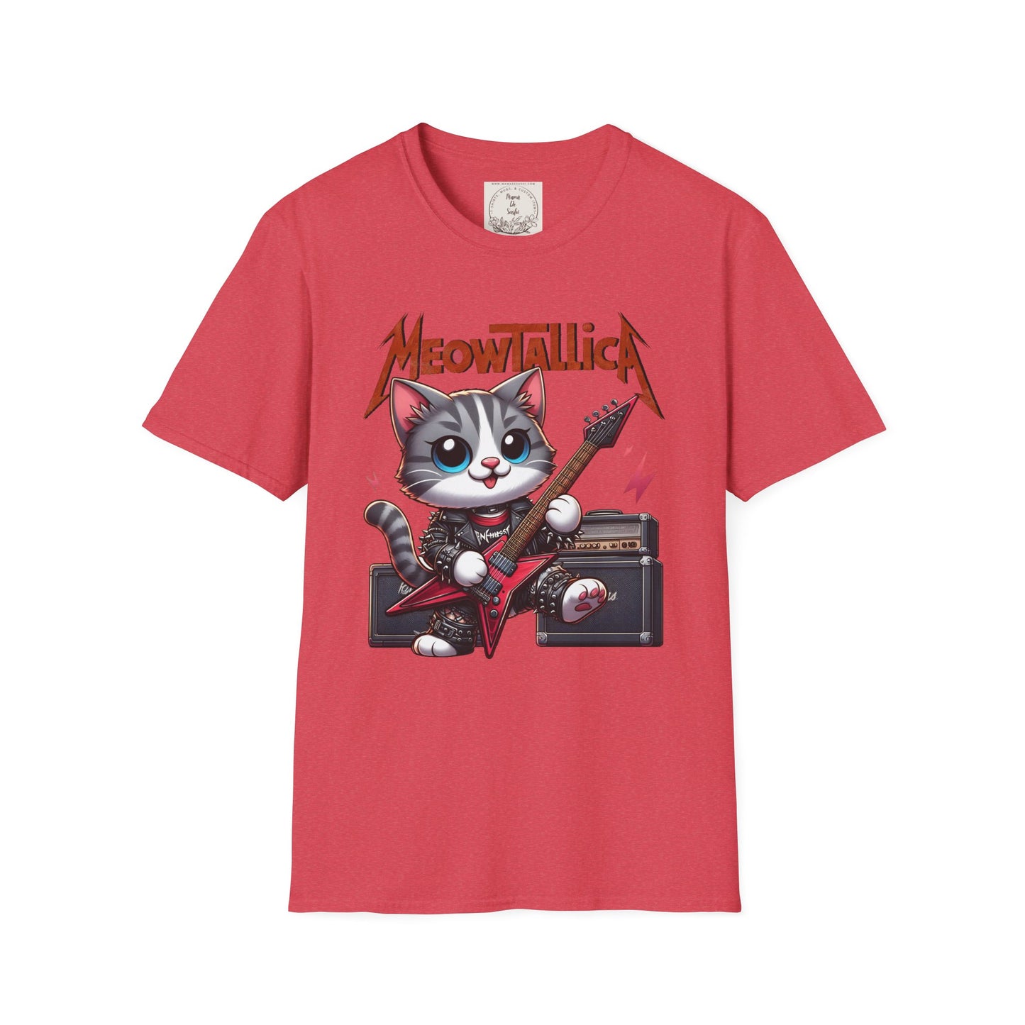 MeowTallicA Cat - Kitty - MamaDeSushi - Unisex Softstyle T-Shirt