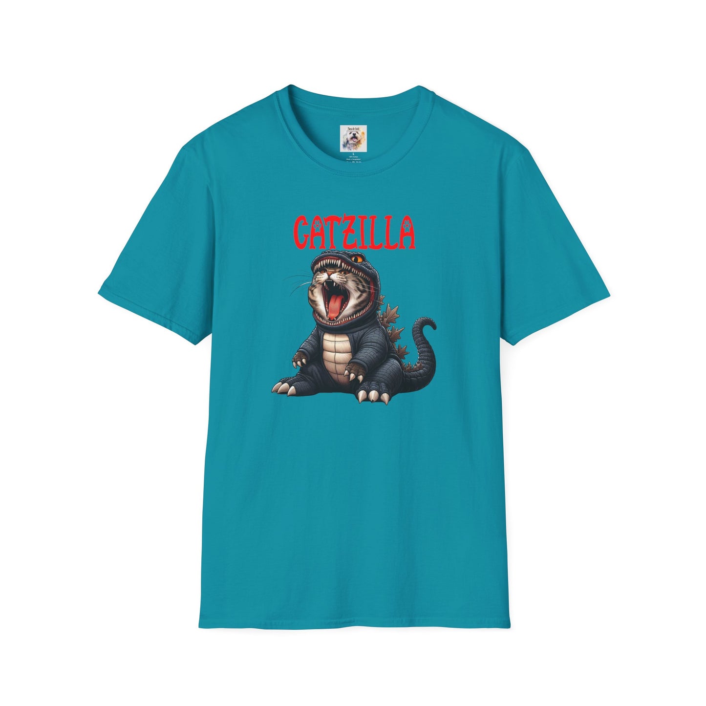 CatZilla - Cat - Kitty - MamaDeSushi - Unisex Softstyle T-Shirt