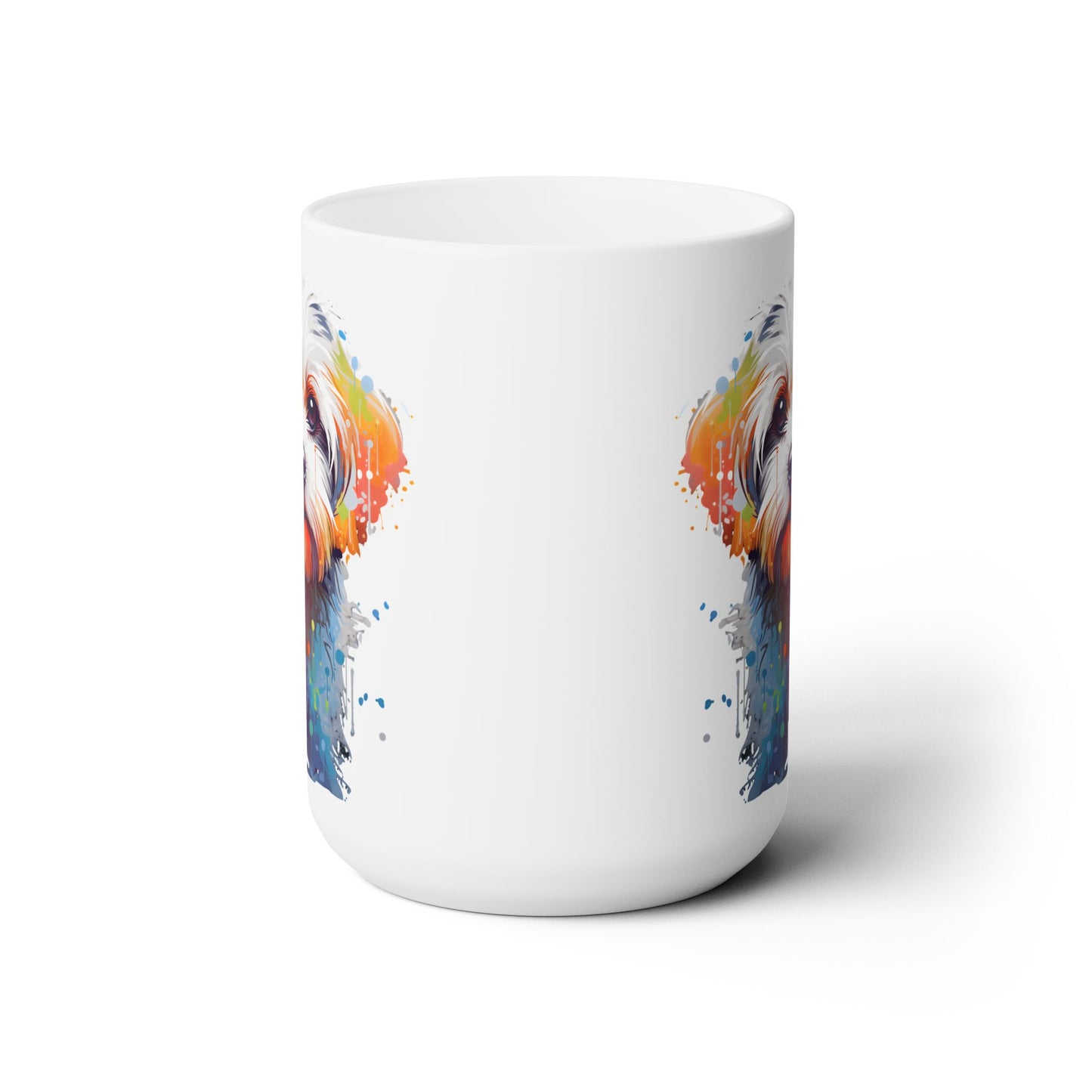 Splish Splash Maltese - MamaDeSushi - Ceramic Mug 15oz