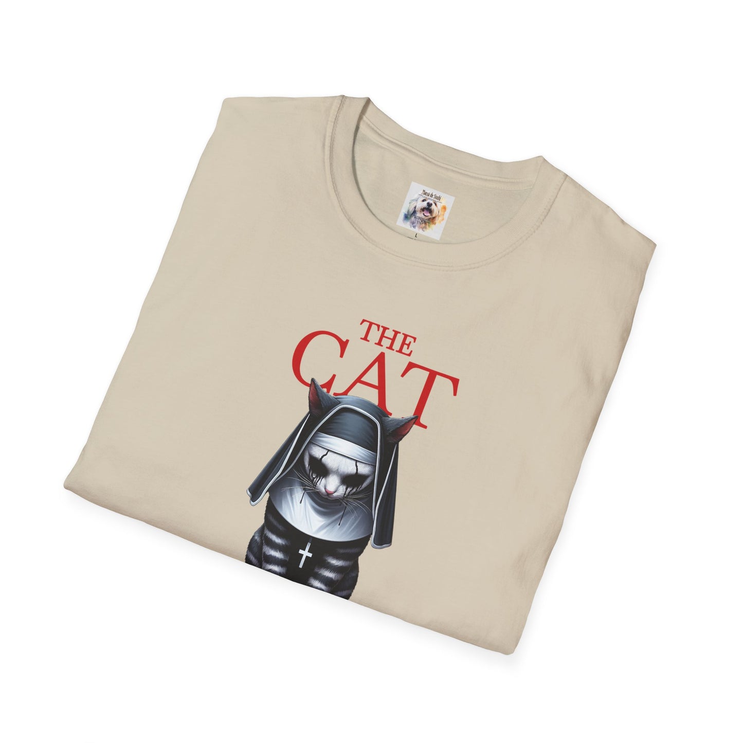 Cat Kitty Unisex Softstyle T-Shirt Nun Design