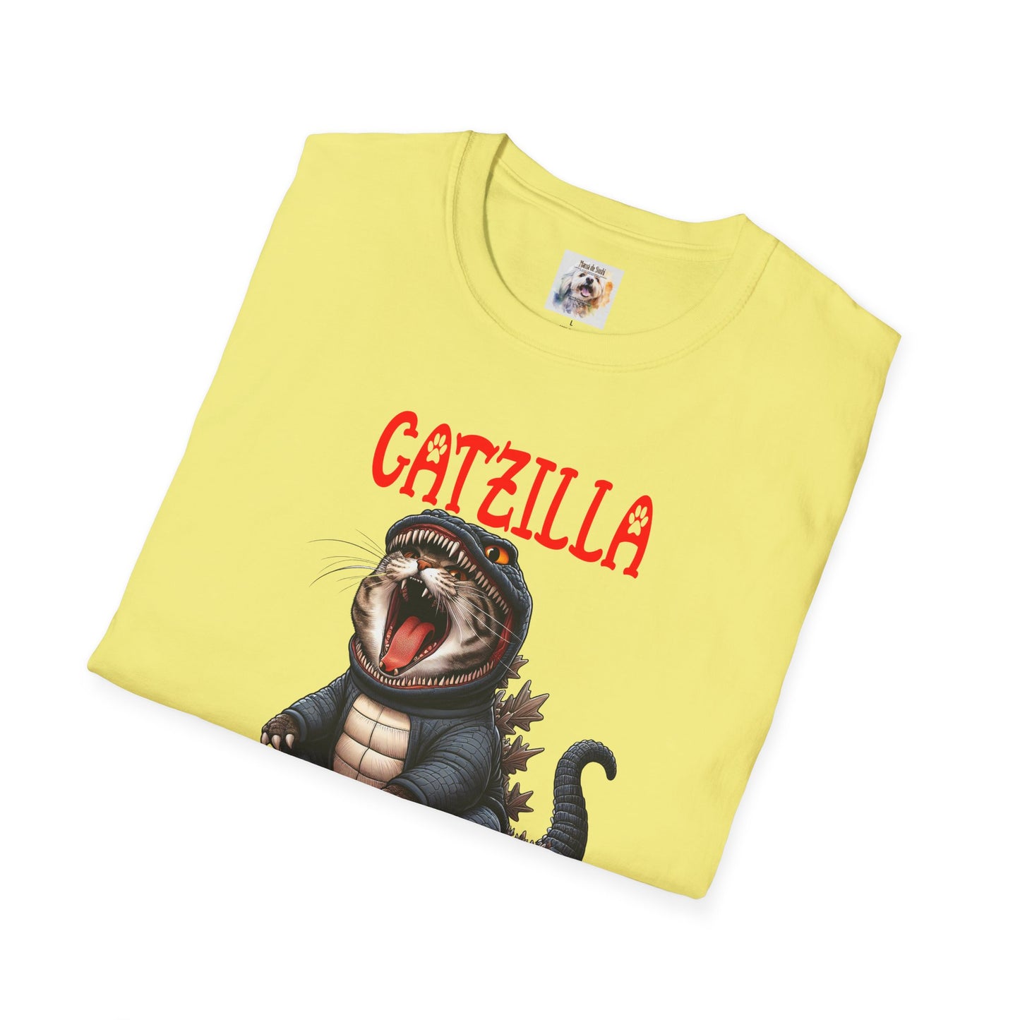 CatZilla - Cat - Kitty - MamaDeSushi - Unisex Softstyle T-Shirt