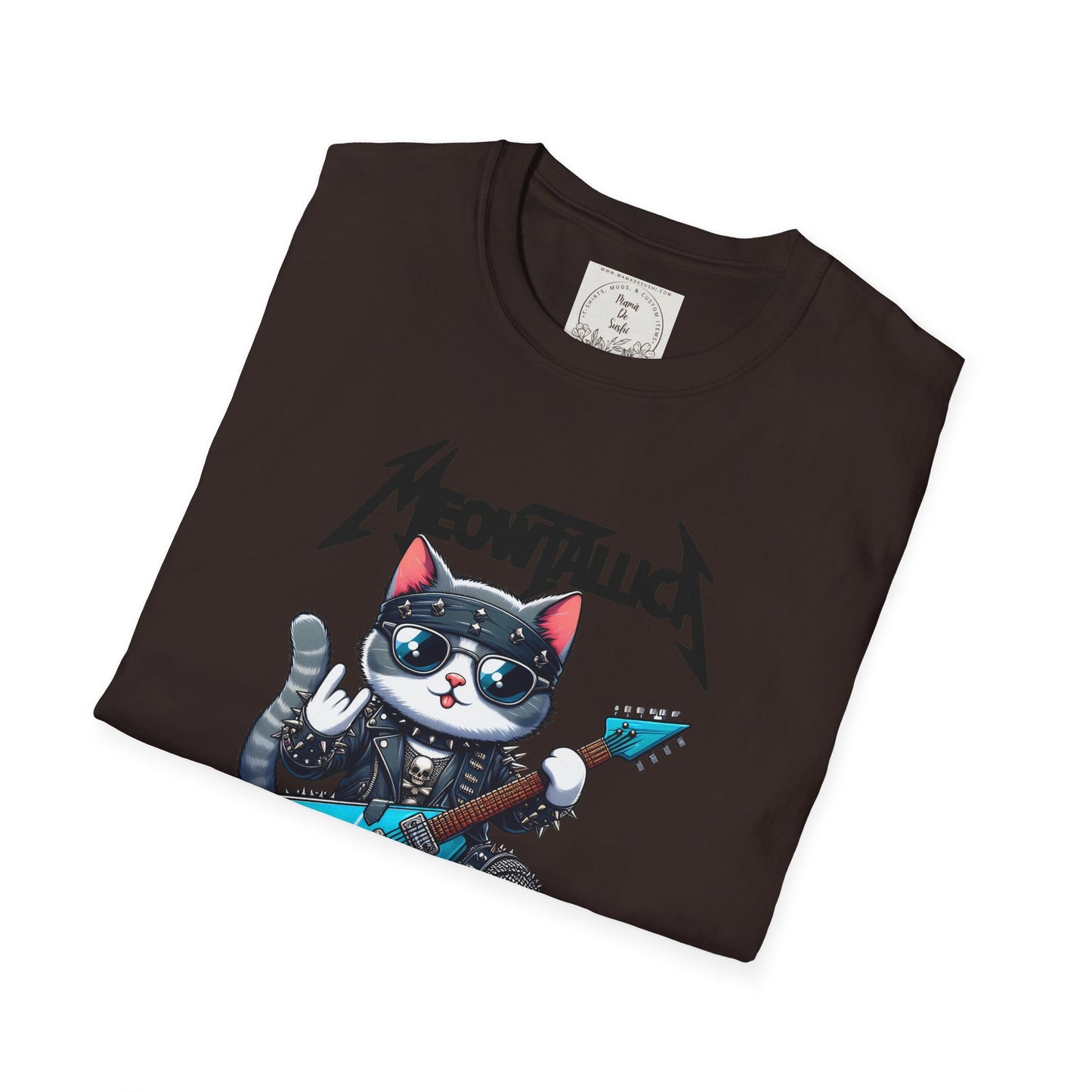 MeowTallica - Cat - Kitty - MamaDeSushi - Unisex Softstyle T-Shirt