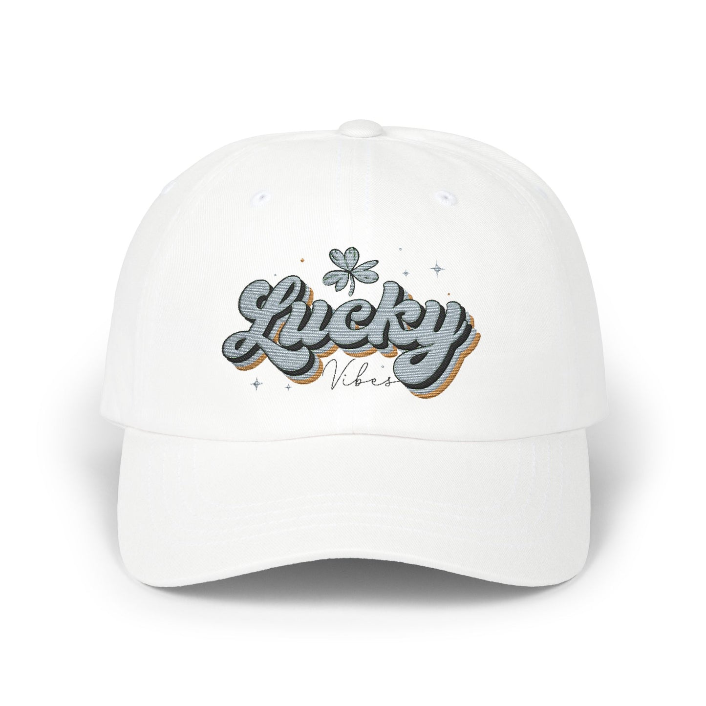 Embroidered Cap, Lucky Design, Vintage Style Hat, Cool Baseball Cap, Men or Woman Gift