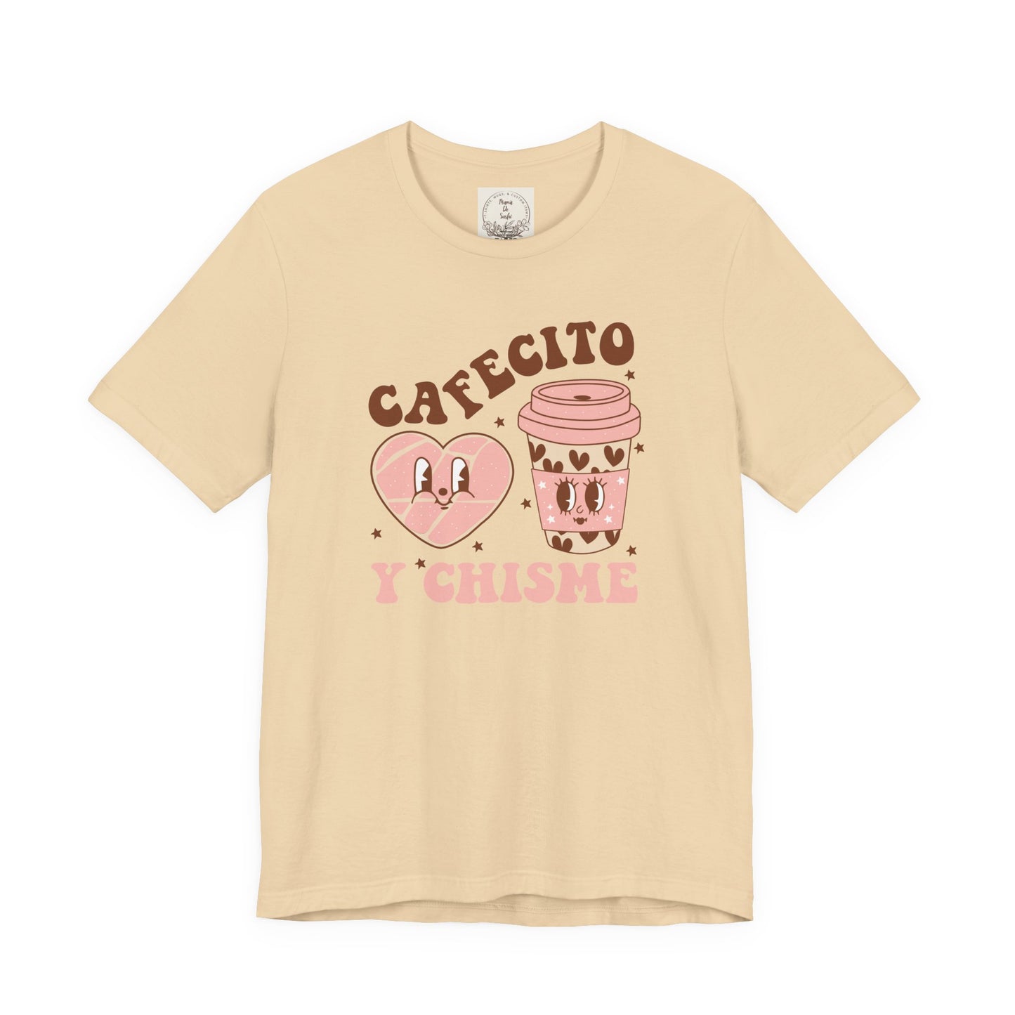 Cafecito y Chisme - Cafe Y Conchas - MamaDeSushi - Unisex Jersey Short Sleeve Tee