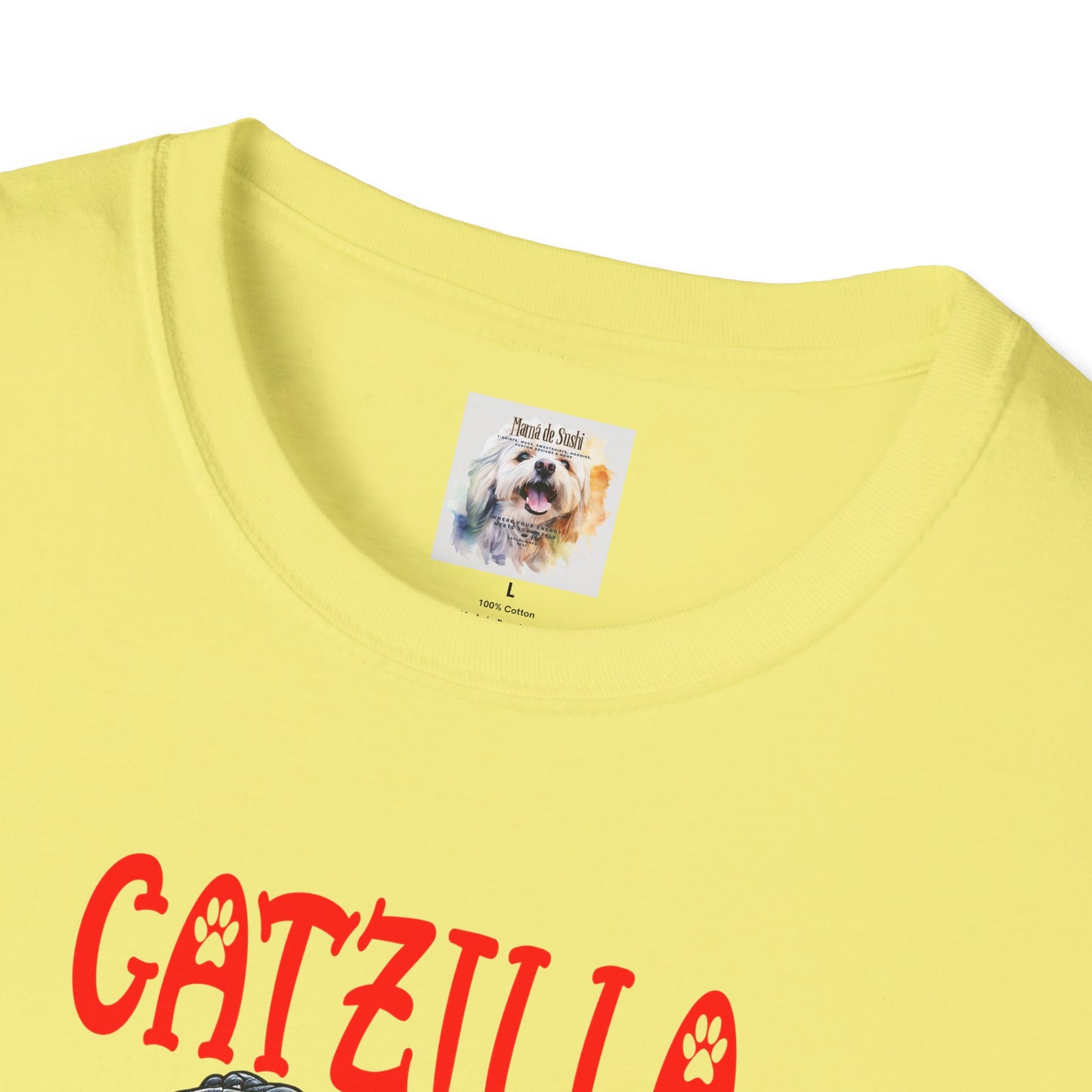 CatZilla - Cat - Kitty - MamaDeSushi - Unisex Softstyle T-Shirt