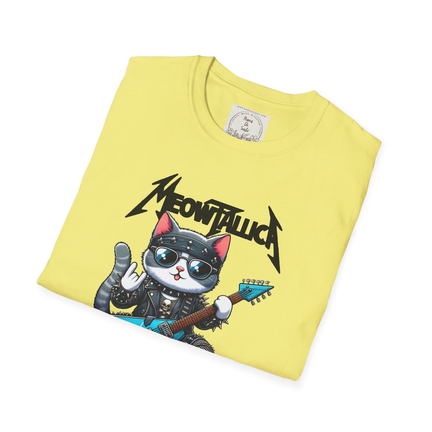 MeowTallica - Cat - Kitty - MamaDeSushi - Unisex Softstyle T-Shirt