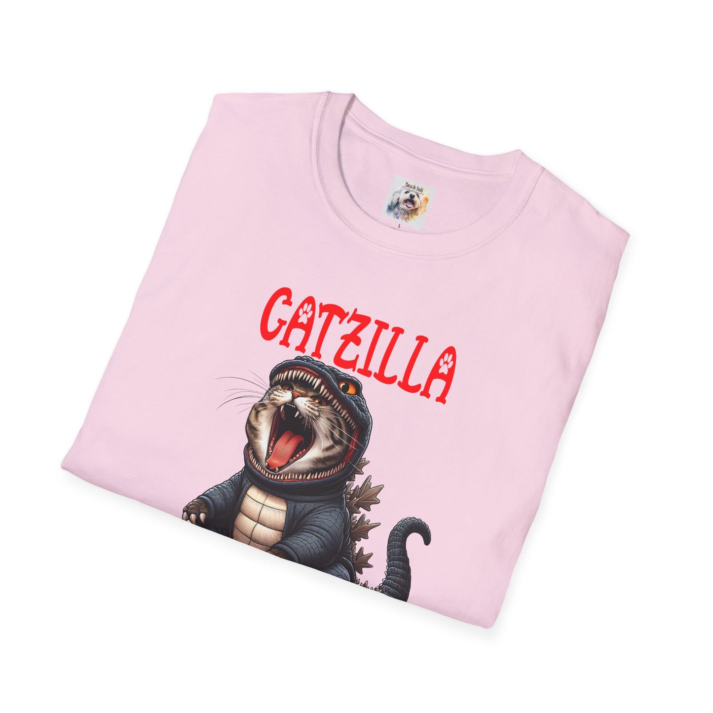 CatZilla - Cat - Kitty - MamaDeSushi - Unisex Softstyle T-Shirt