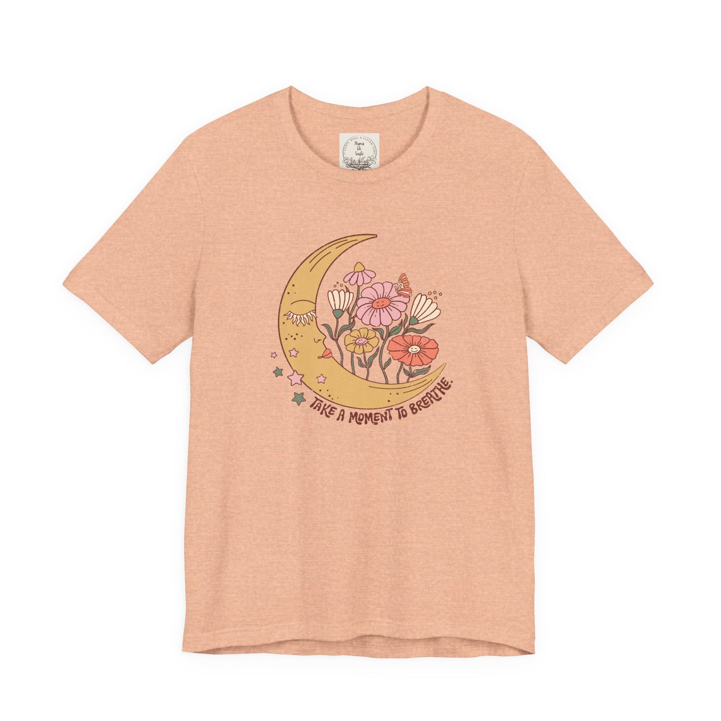 Take a moment to breathe - Boho Retro - MamaDeSushi - Unisex Jersey Short Sleeve Tee