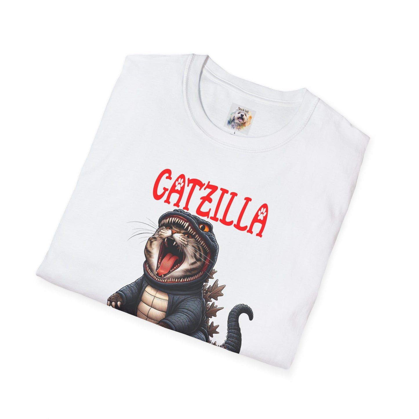 CatZilla - Cat - Kitty - MamaDeSushi - Unisex Softstyle T-Shirt